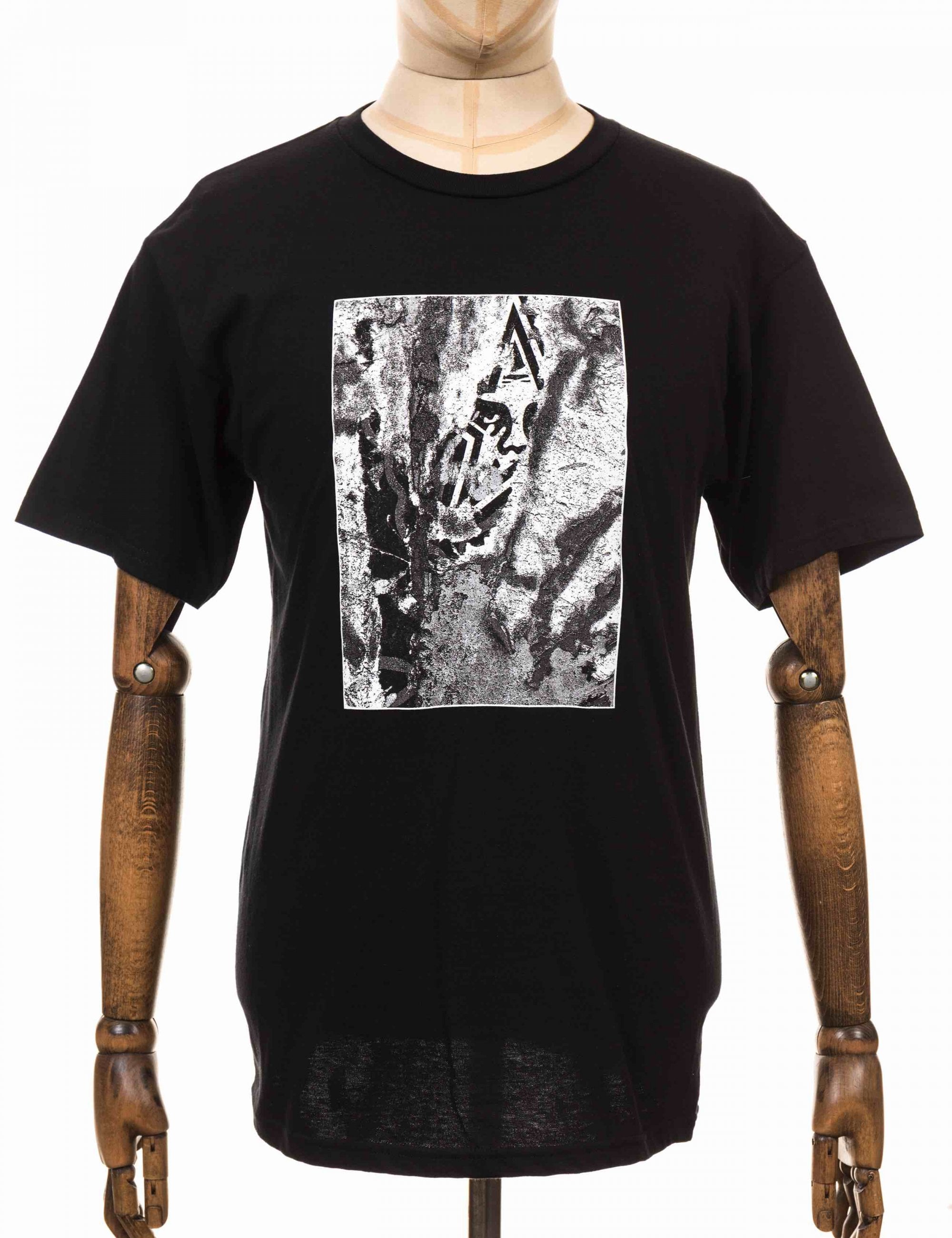 Torn Icon Star Basic T-Shirt - Black