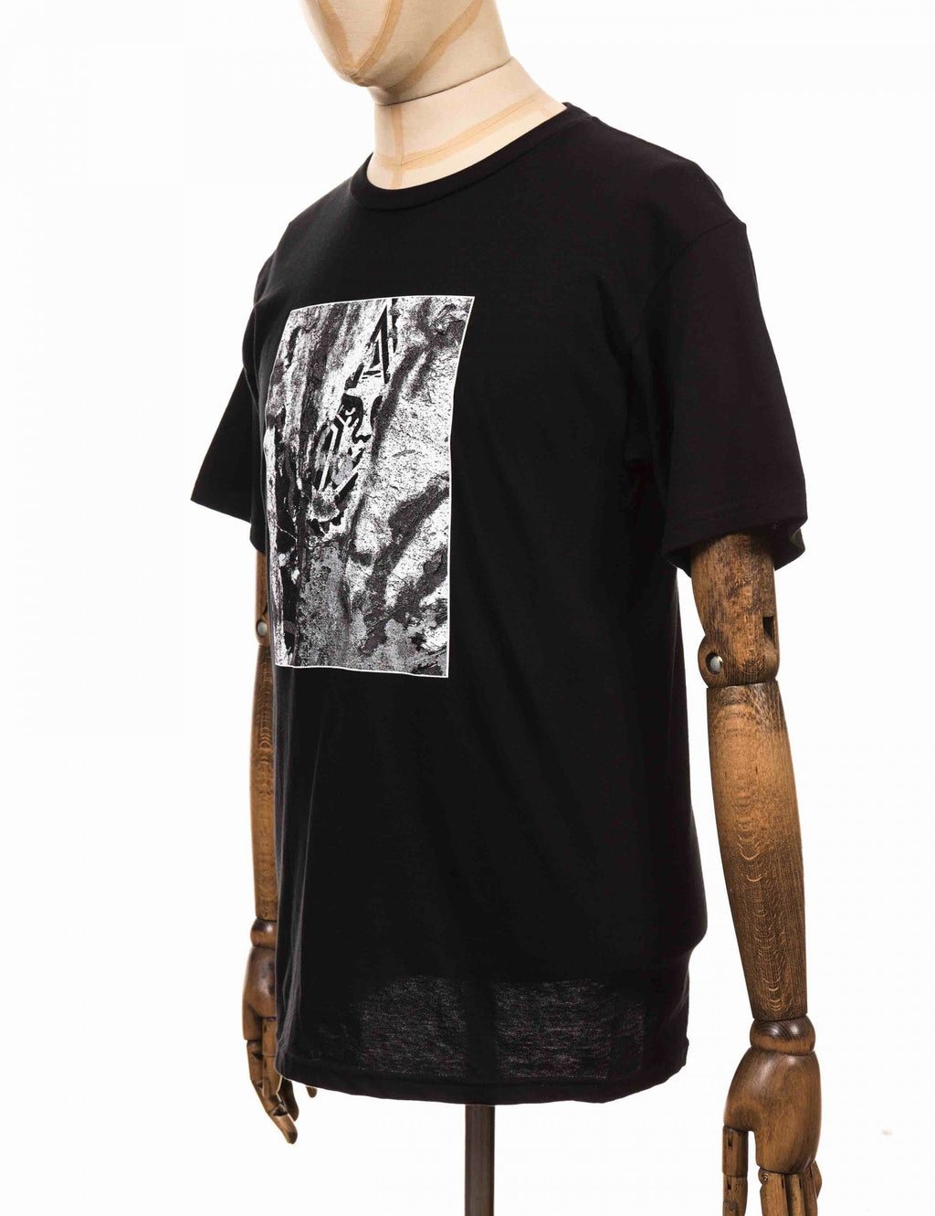 Torn Icon Star Basic T-Shirt - Black