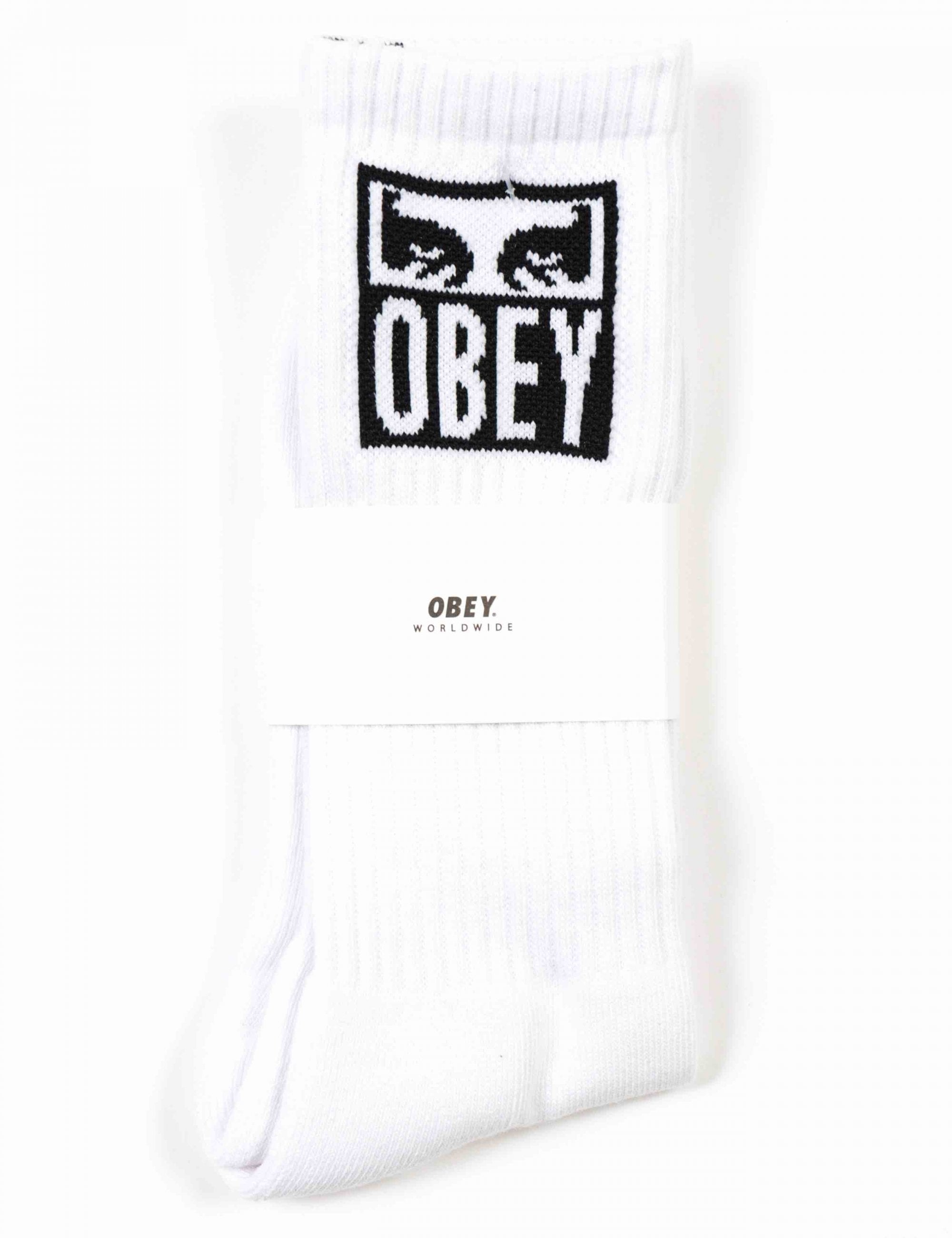 Eyes Icon Socks - White/Black