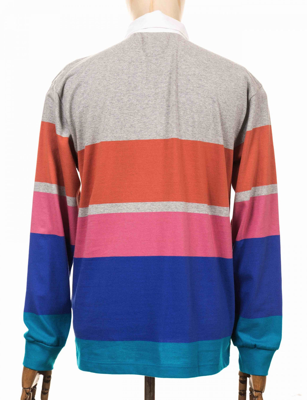 Automation Rugby Polo Shirt - Heather Ash Multi