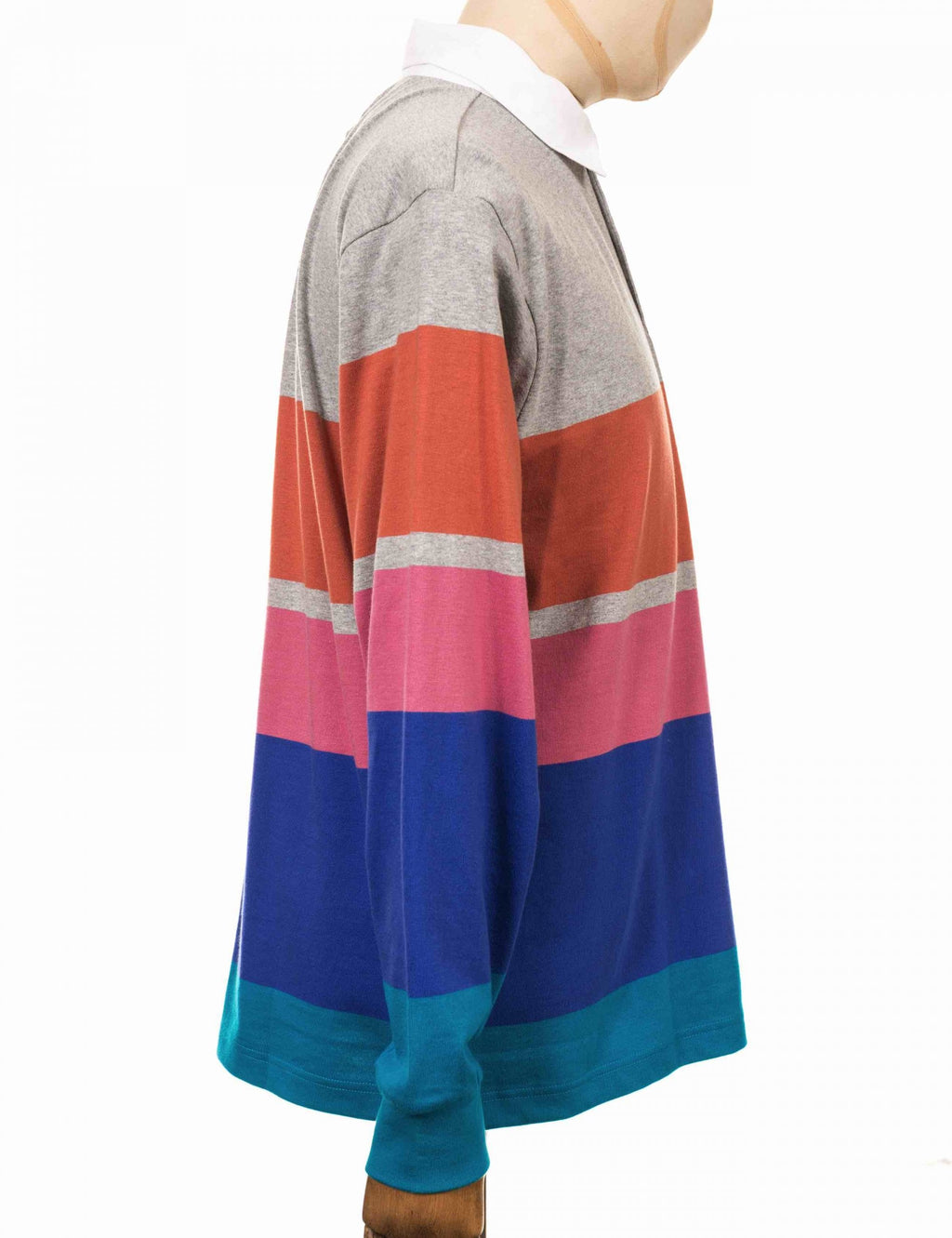 Automation Rugby Polo Shirt - Heather Ash Multi