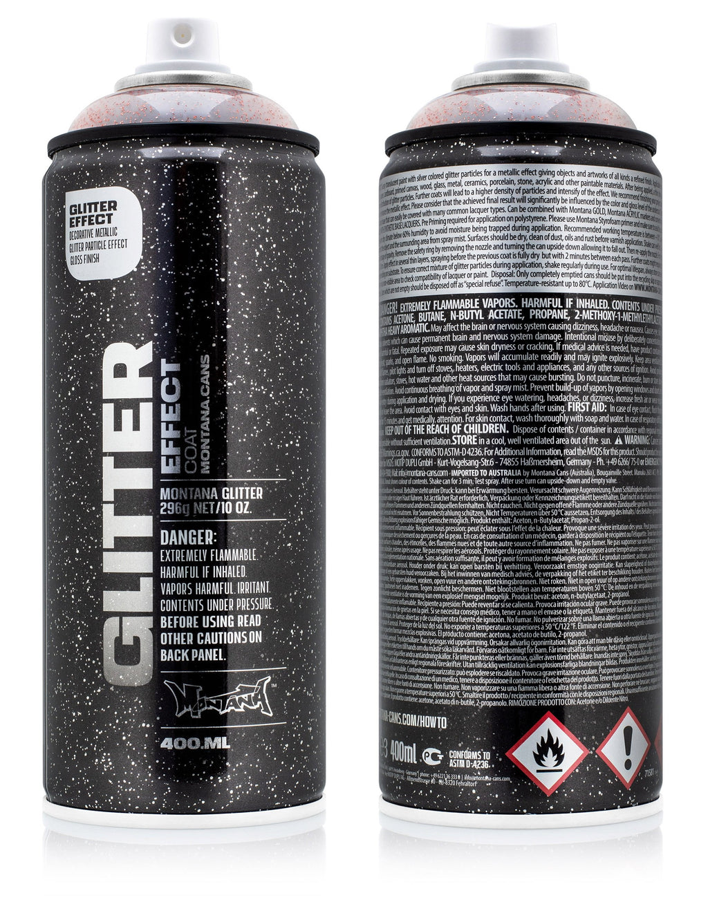 Glitter Effect Spray 400ml - X-mas Red