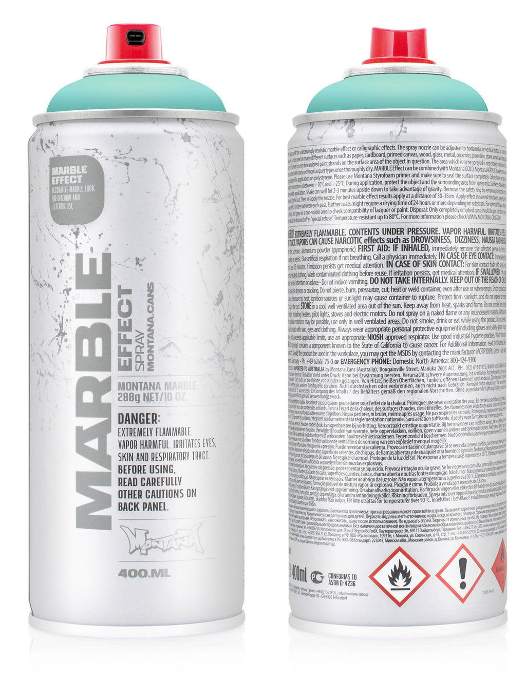 Marble Effect Spray Paint 400ml - Pastel Green EM6100