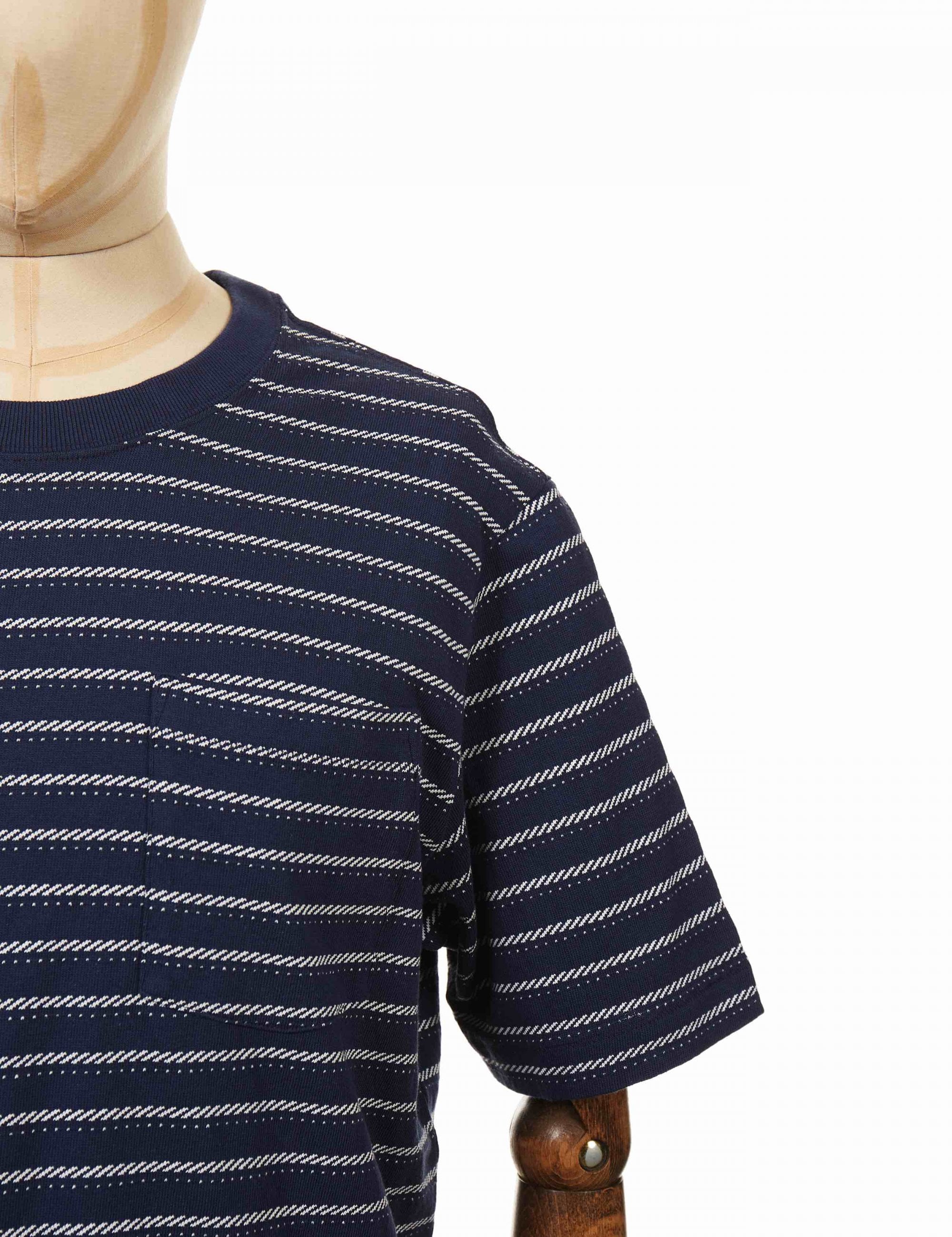 Organic Cotton Midweight Pocket T-Shirt - Cordelette: New Navy