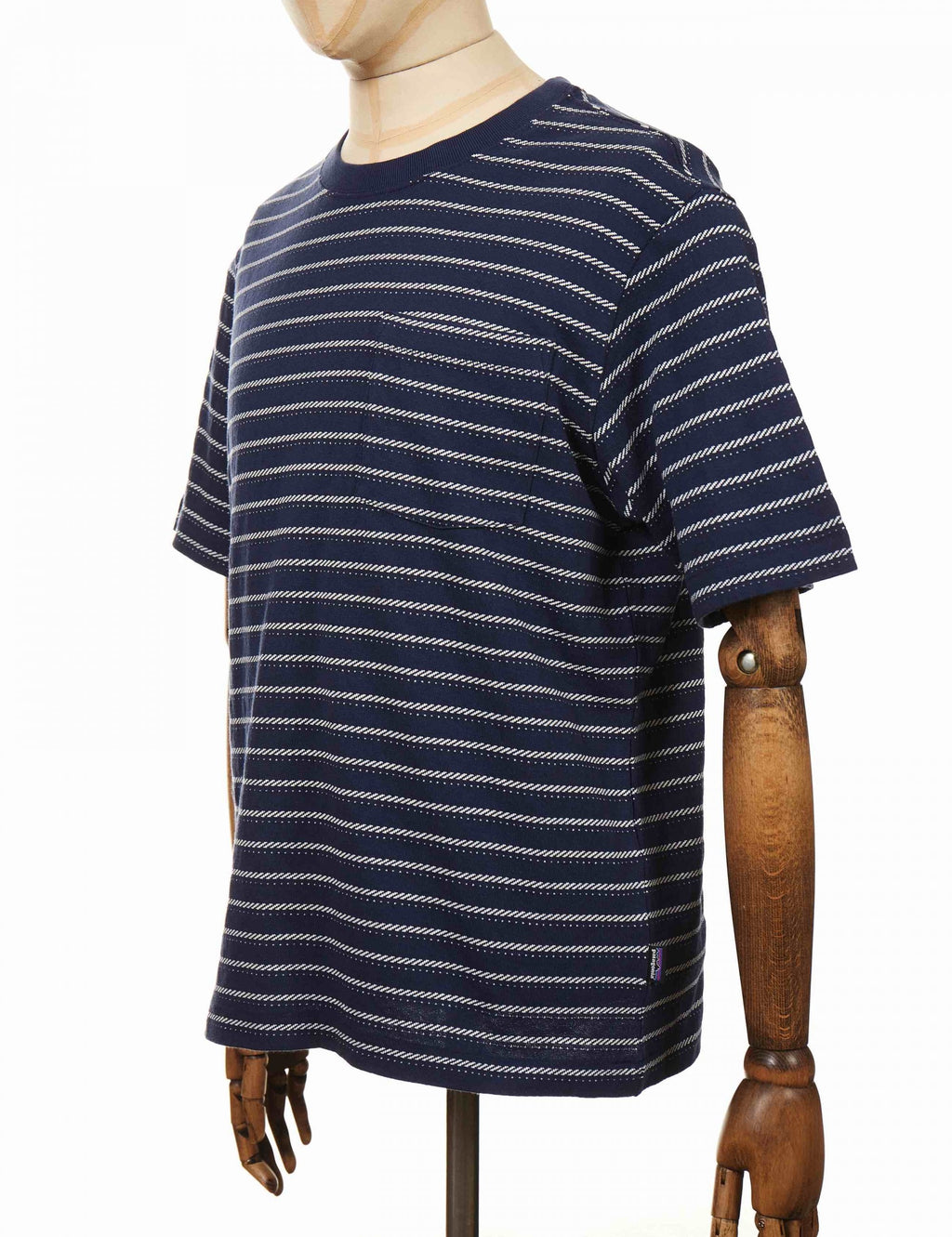 Organic Cotton Midweight Pocket T-Shirt - Cordelette: New Navy