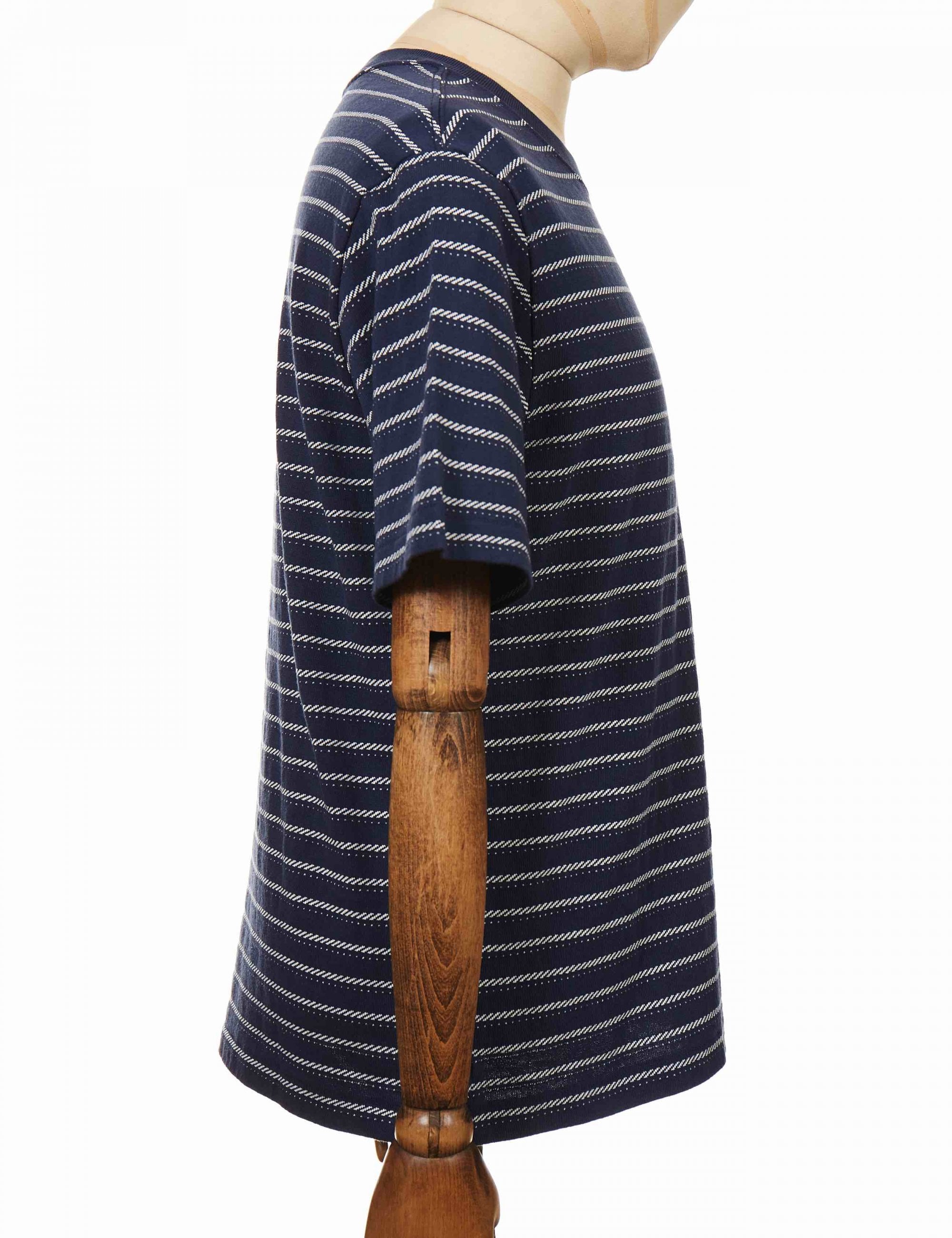 Organic Cotton Midweight Pocket T-Shirt - Cordelette: New Navy