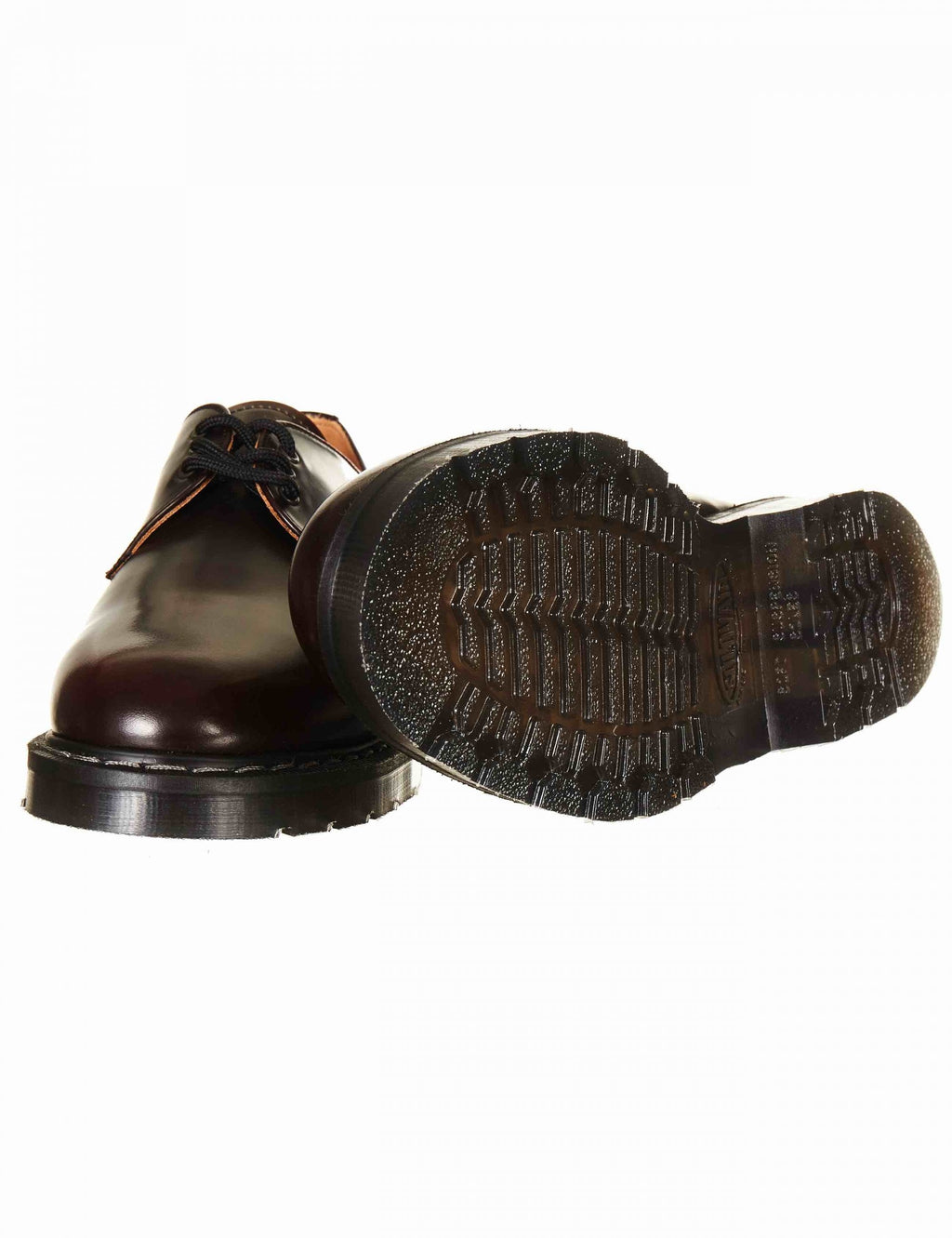 Gibson 3 Eyelet Shoes - Burgundy Rub-off Hi Shine