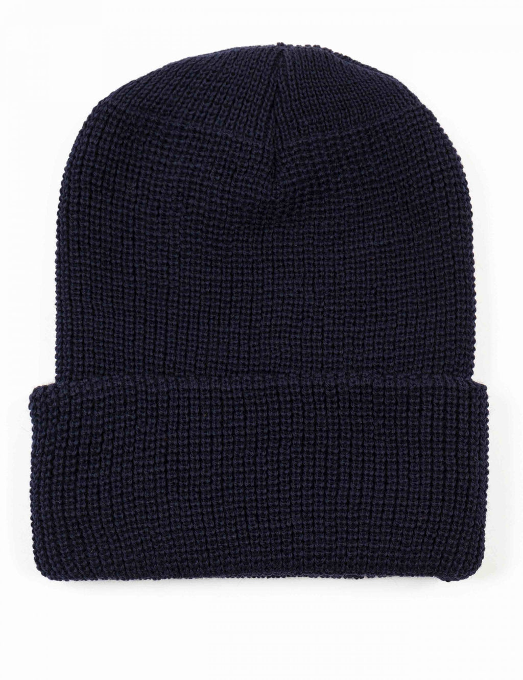97490 Merino Wool Beanie Hat - Navy