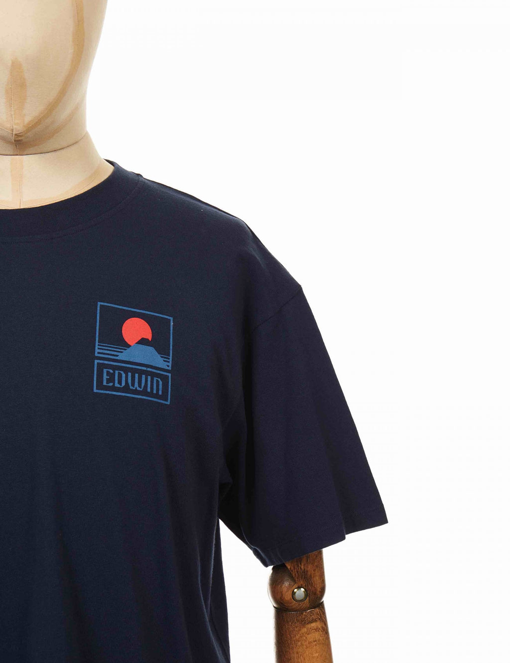 Sunset on Mt Fuji T-Shirt - Navy Blazer