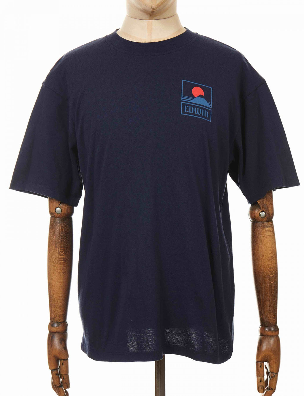 Sunset on Mt Fuji T-Shirt - Navy Blazer