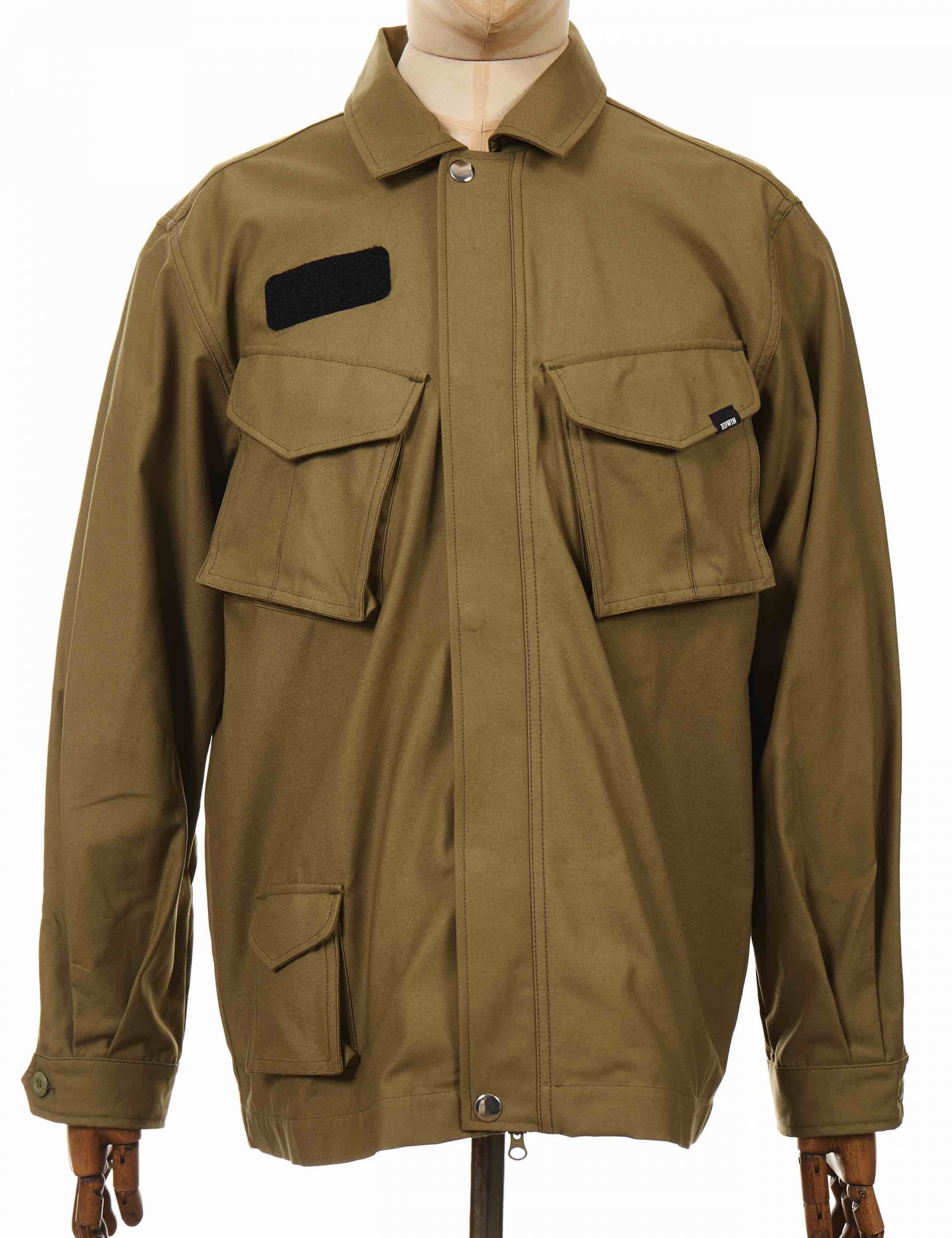 Edwin Jeans Strategy Jacket - Martini Olive - Clothing from Fat Buddha ...