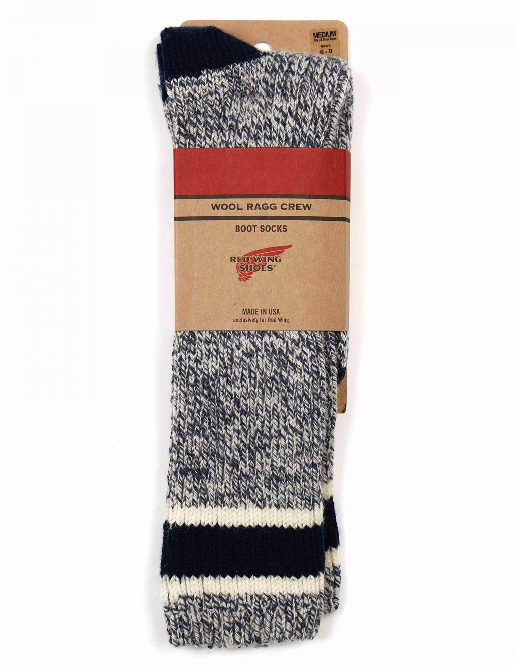 97330 Women's Ragg Wool Stripe Socks - Slate/Navy