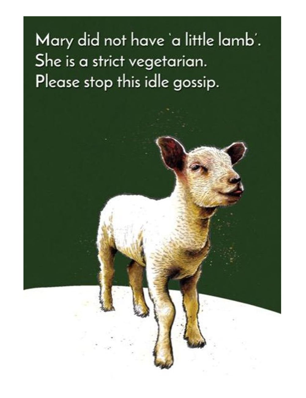 Mary Little Lamb Greeting Cards
