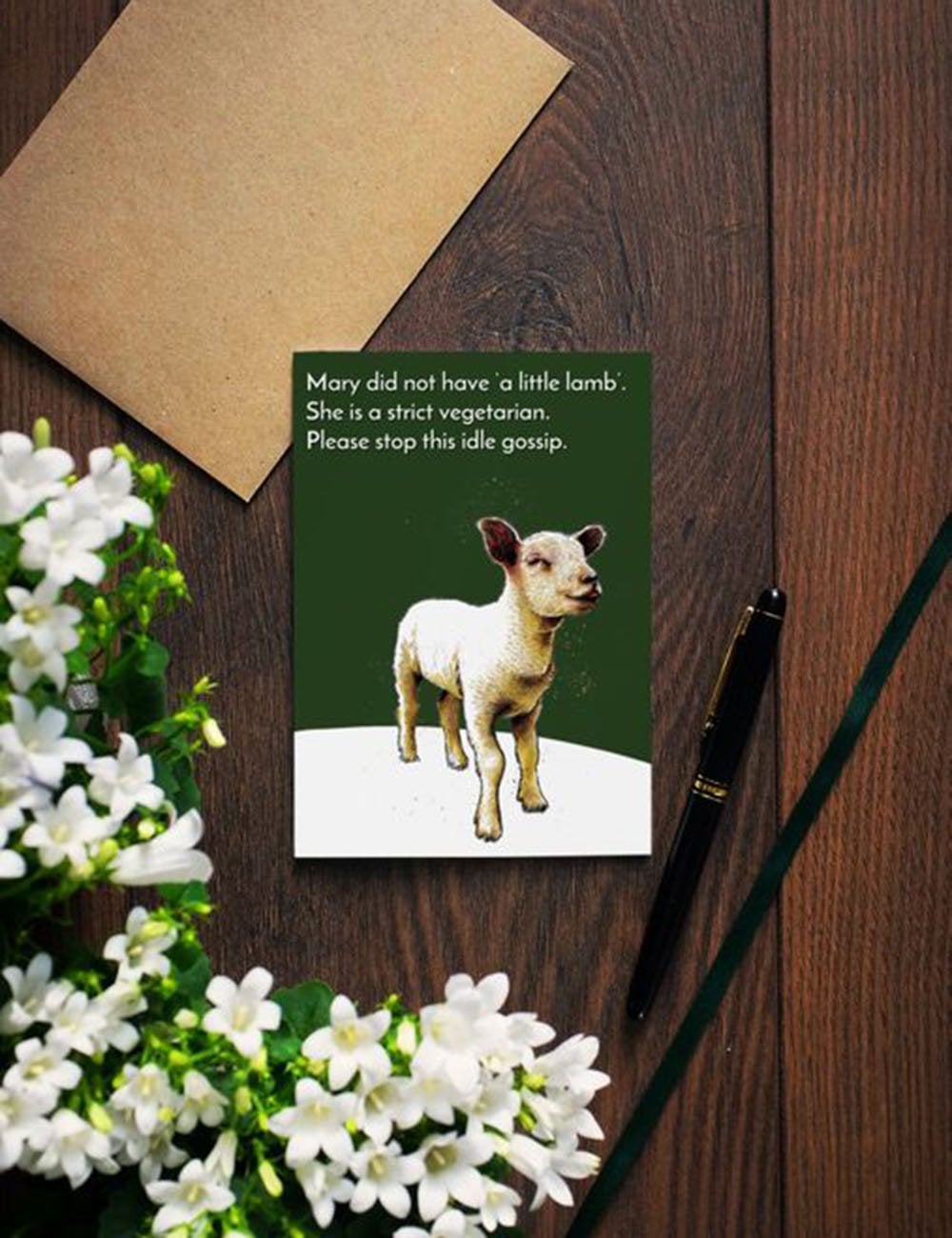 Mary Little Lamb Greeting Cards