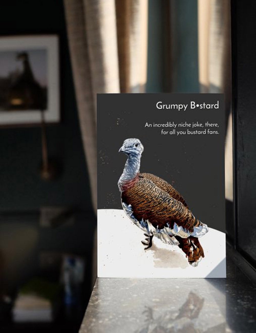 Grumpy Bustard Greeting Cards