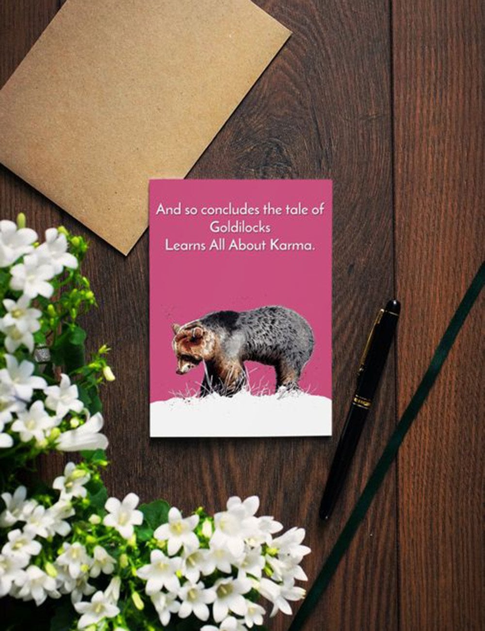 Goldilocks Bear Greeting Cards