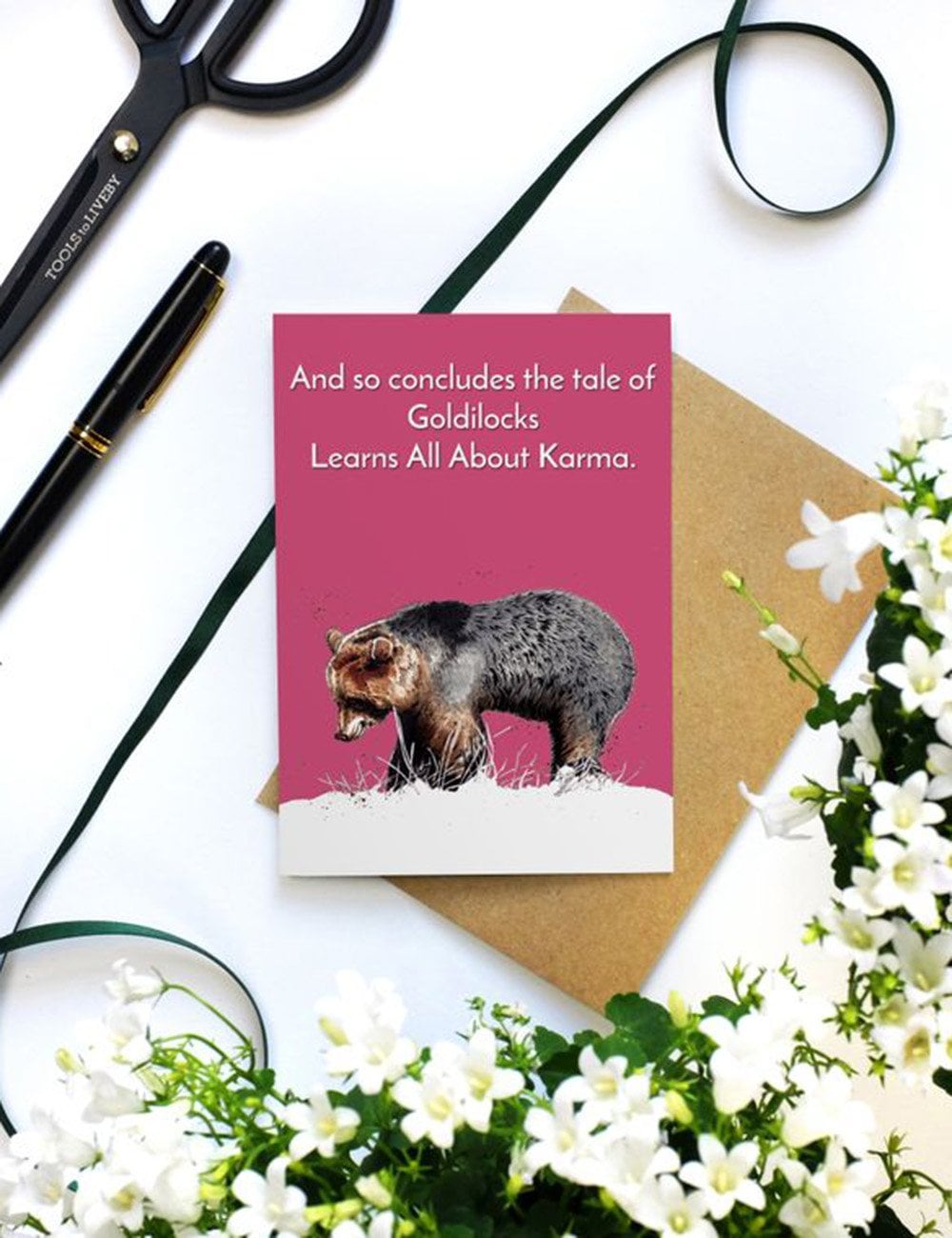 Goldilocks Bear Greeting Cards