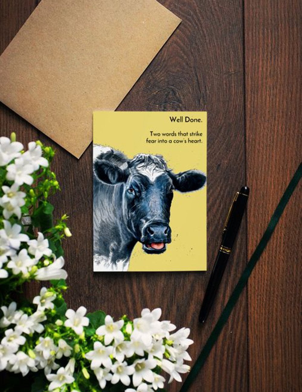 Well Done Cow Greeting Cards