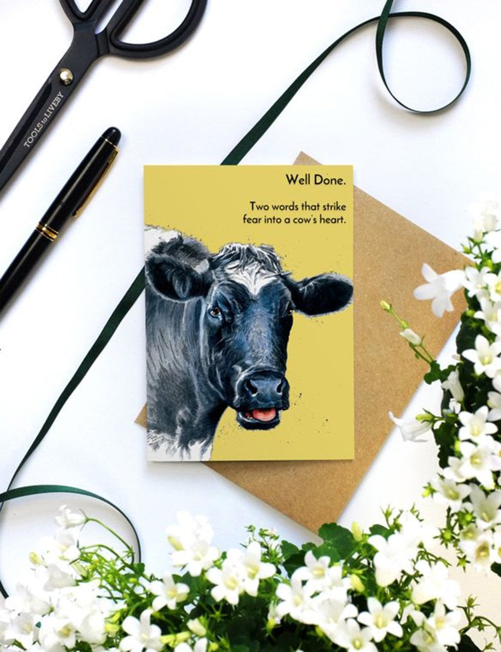 Well Done Cow Greeting Cards