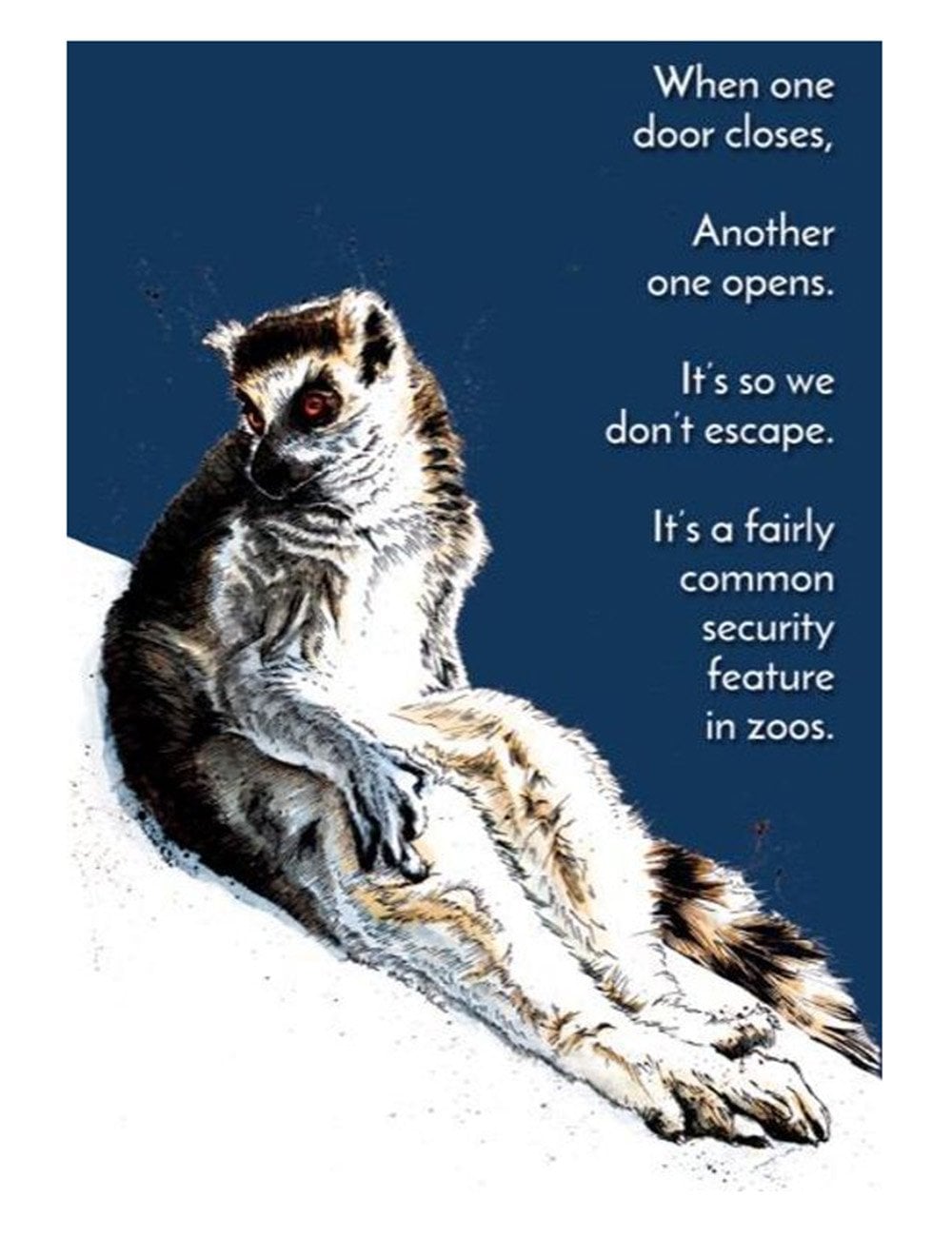 Security Lemur Greeting Cards