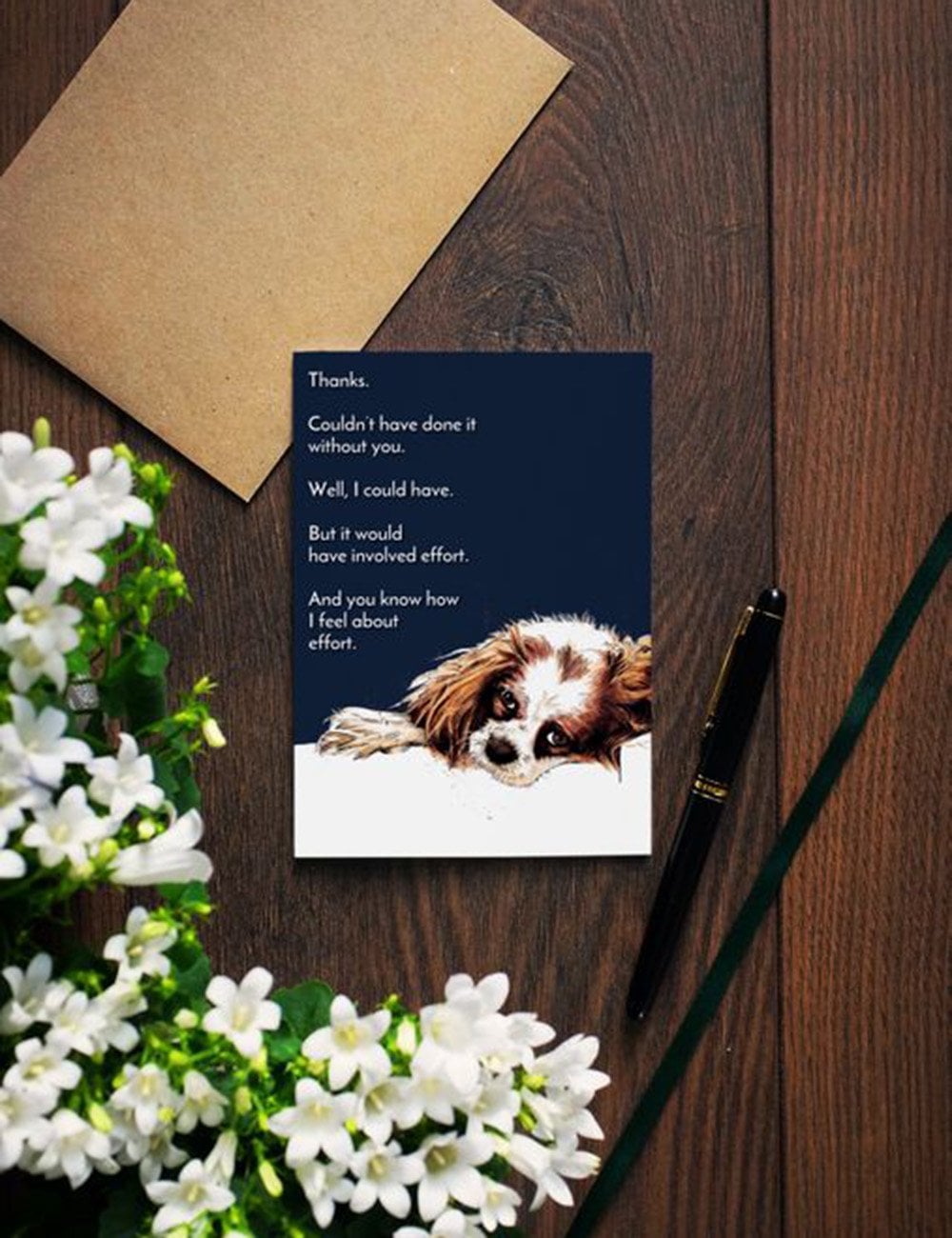 Thanks Dog Greetings Cards