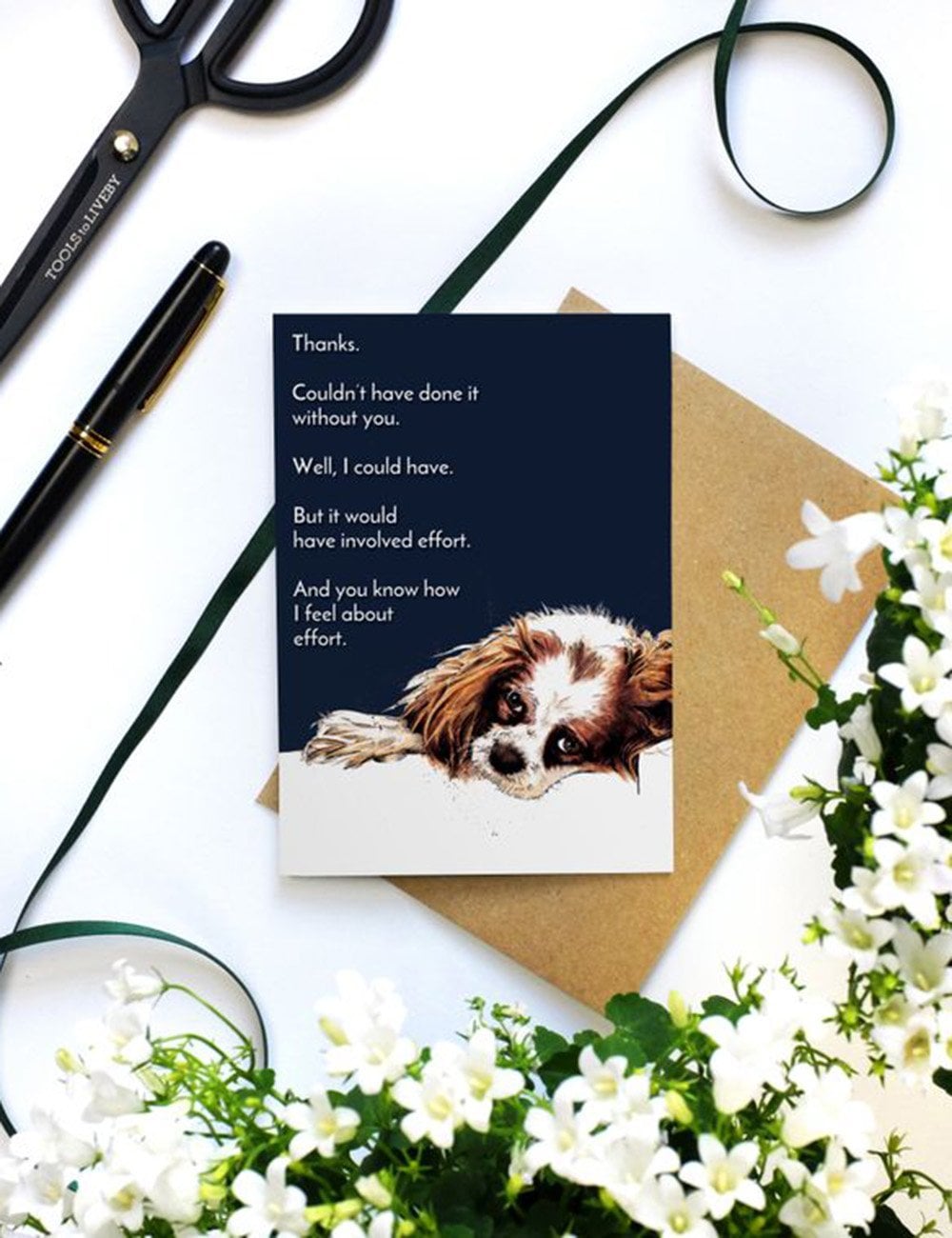 Thanks Dog Greetings Cards