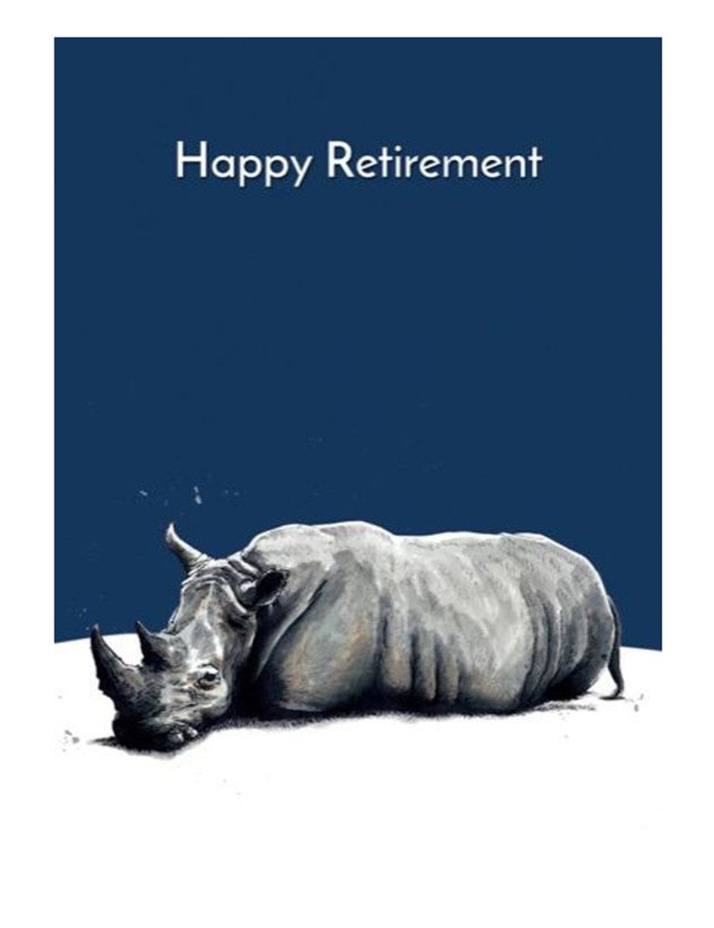 Retirement Rhino Greeting Cards