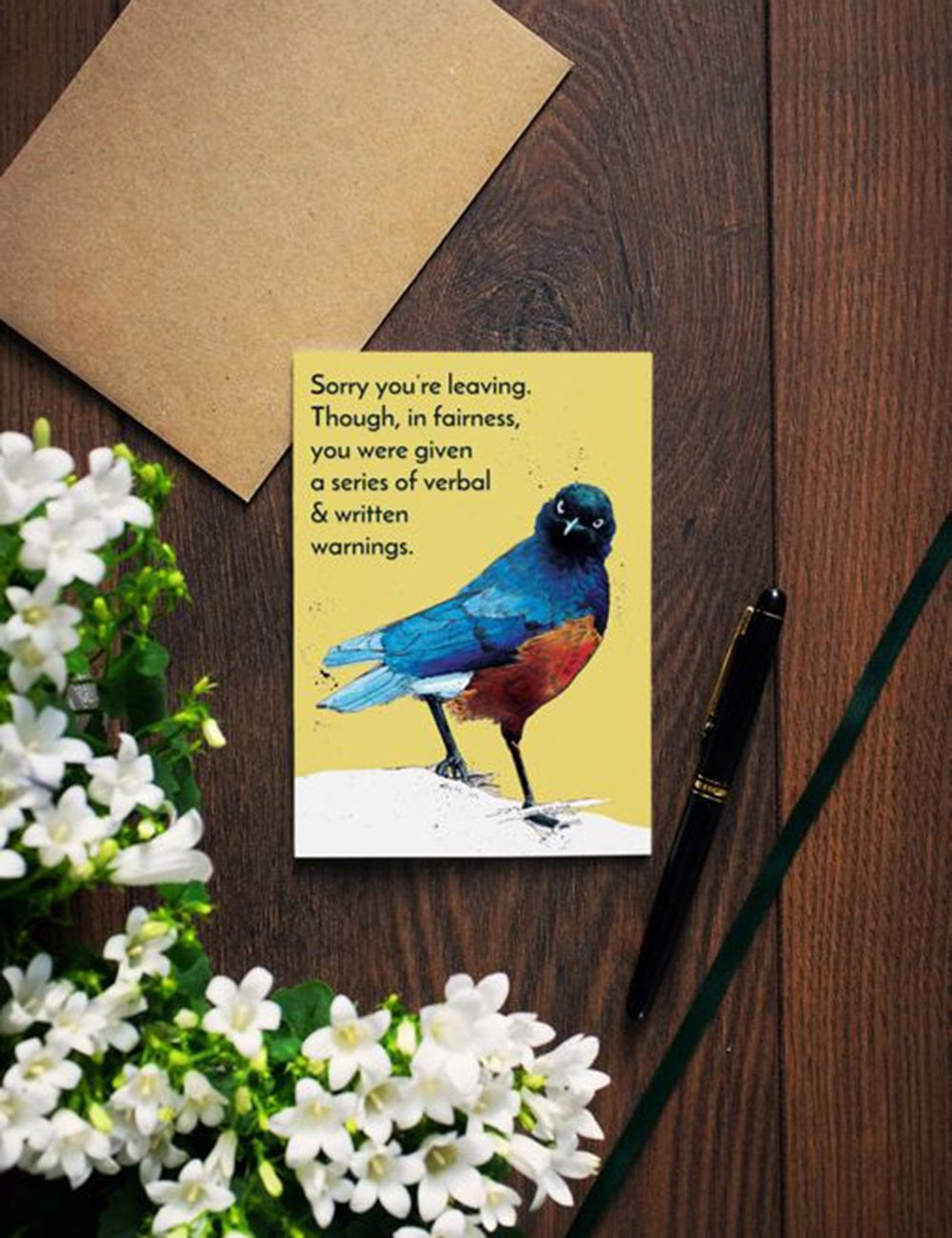 Warning Starling Greeting Cards