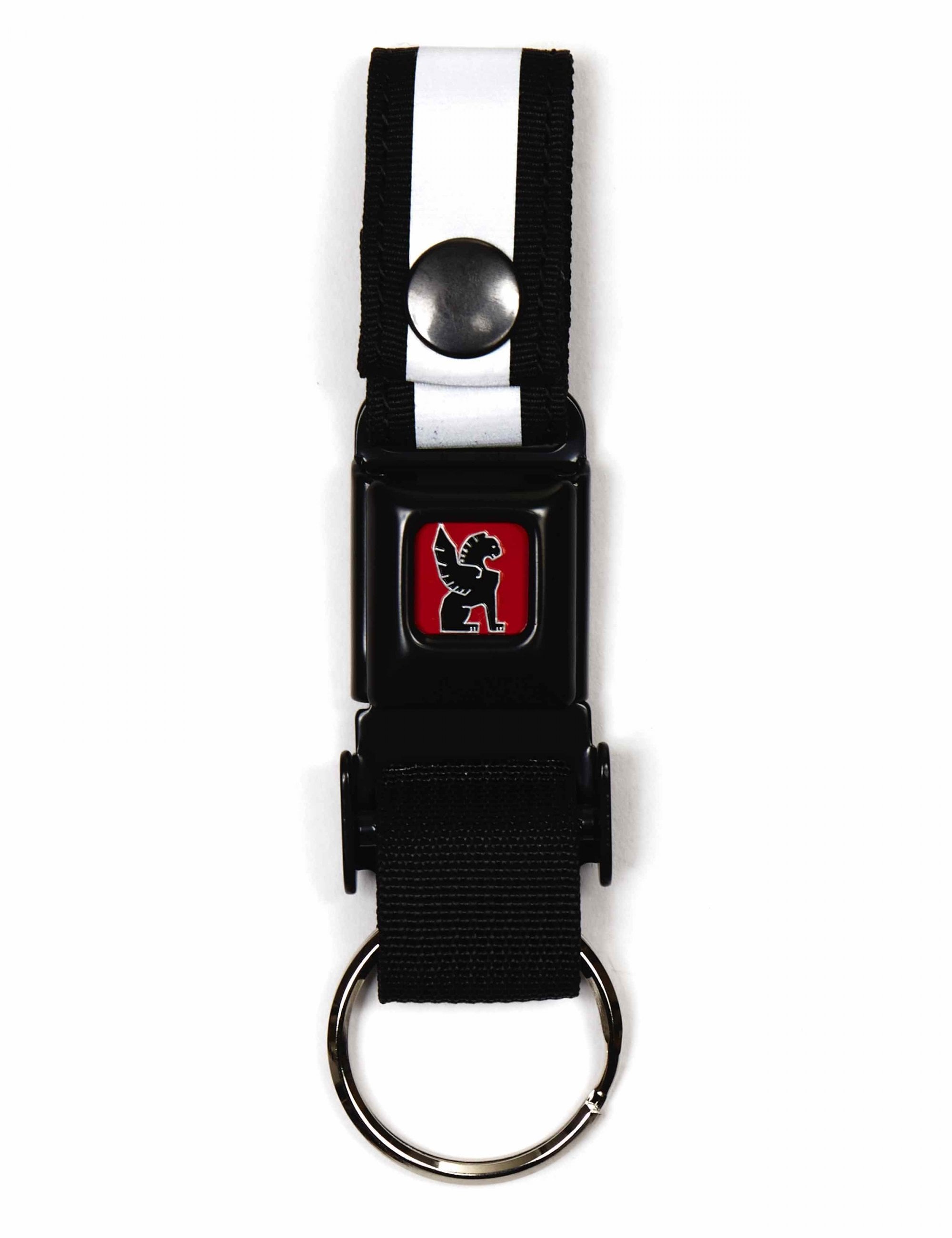 Mini Buckle Key Chain - Black/Black