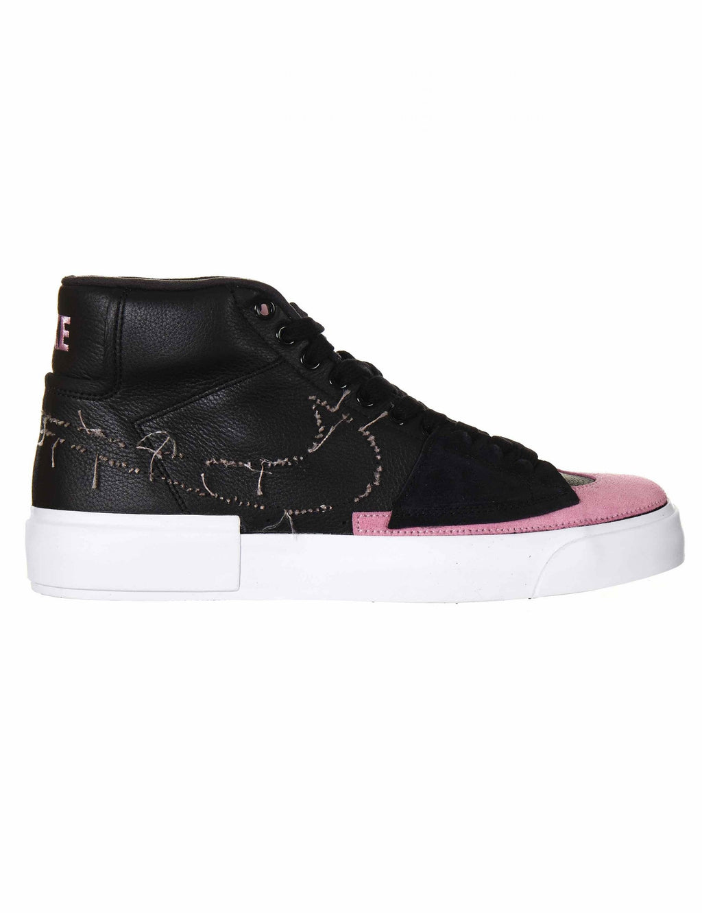 Zoom Blazer Mid Edge Trainers - Black/Pink-Rise