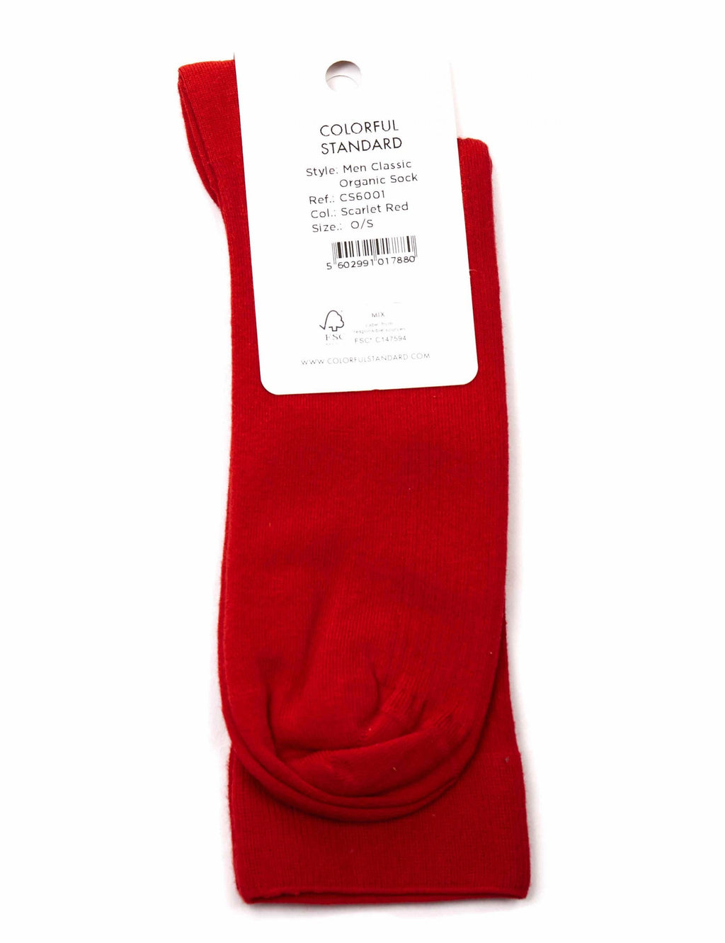 Classic Organic Socks - Scarlet Red