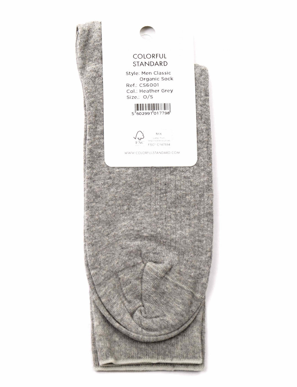 Classic Organic Socks - Grey Heather