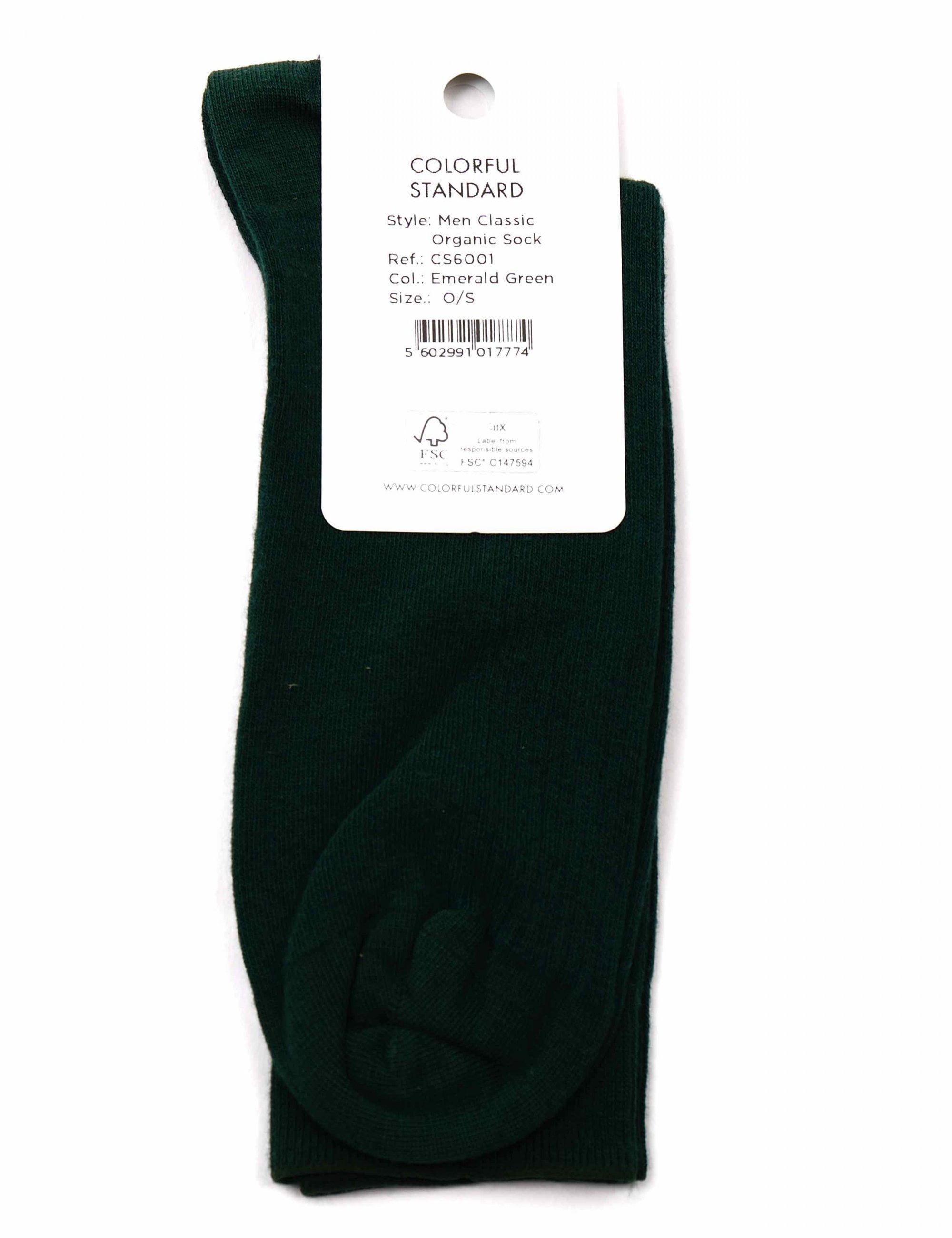 Classic Organic Socks - Emerald Green
