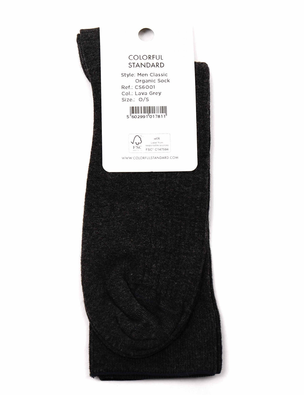 Classic Organic Socks - Lava Grey