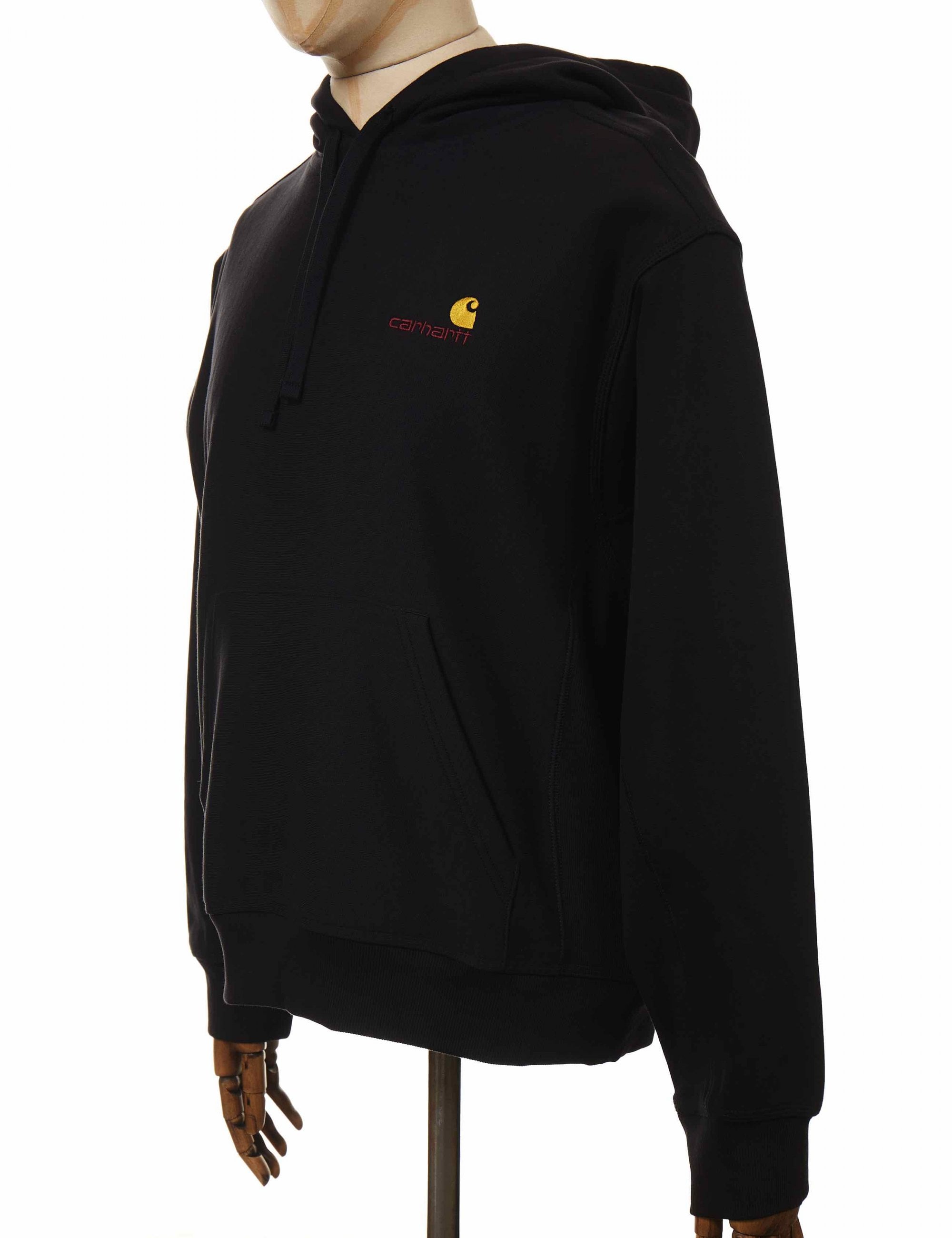 Carhartt WIP American Script Hooded Sweat - Black