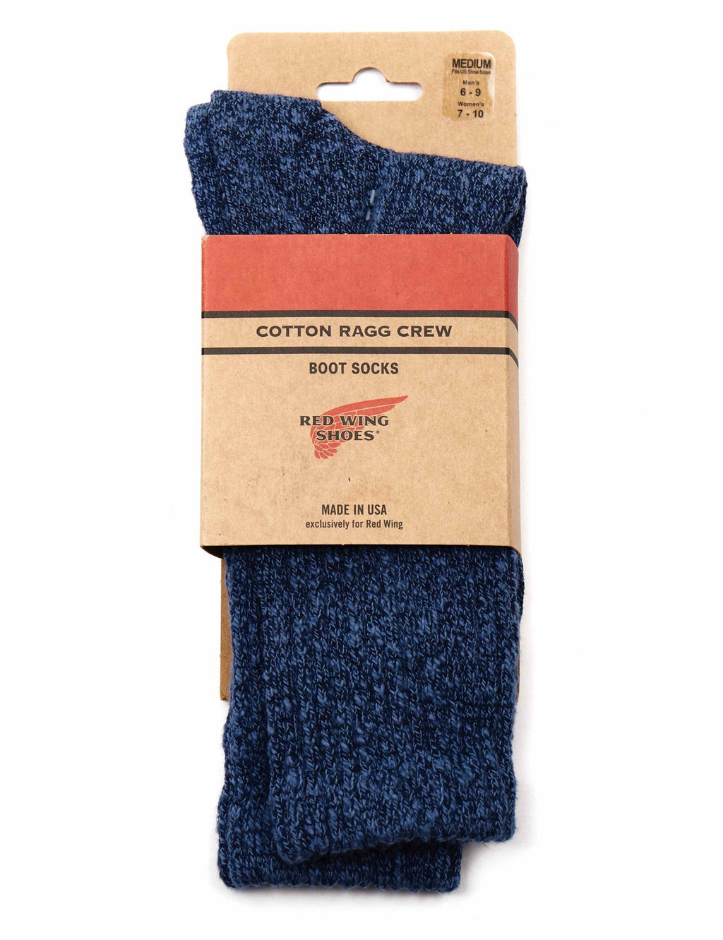 97370 Women's Cotton Ragg Over Dyed Tonal Sock - Navy/Blue