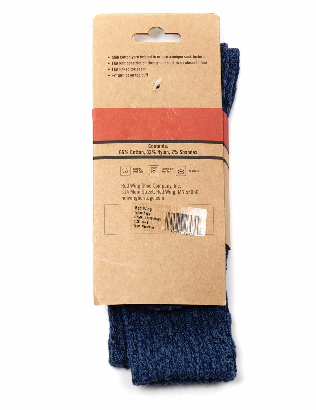 97370 Women's Cotton Ragg Over Dyed Tonal Sock - Navy/Blue