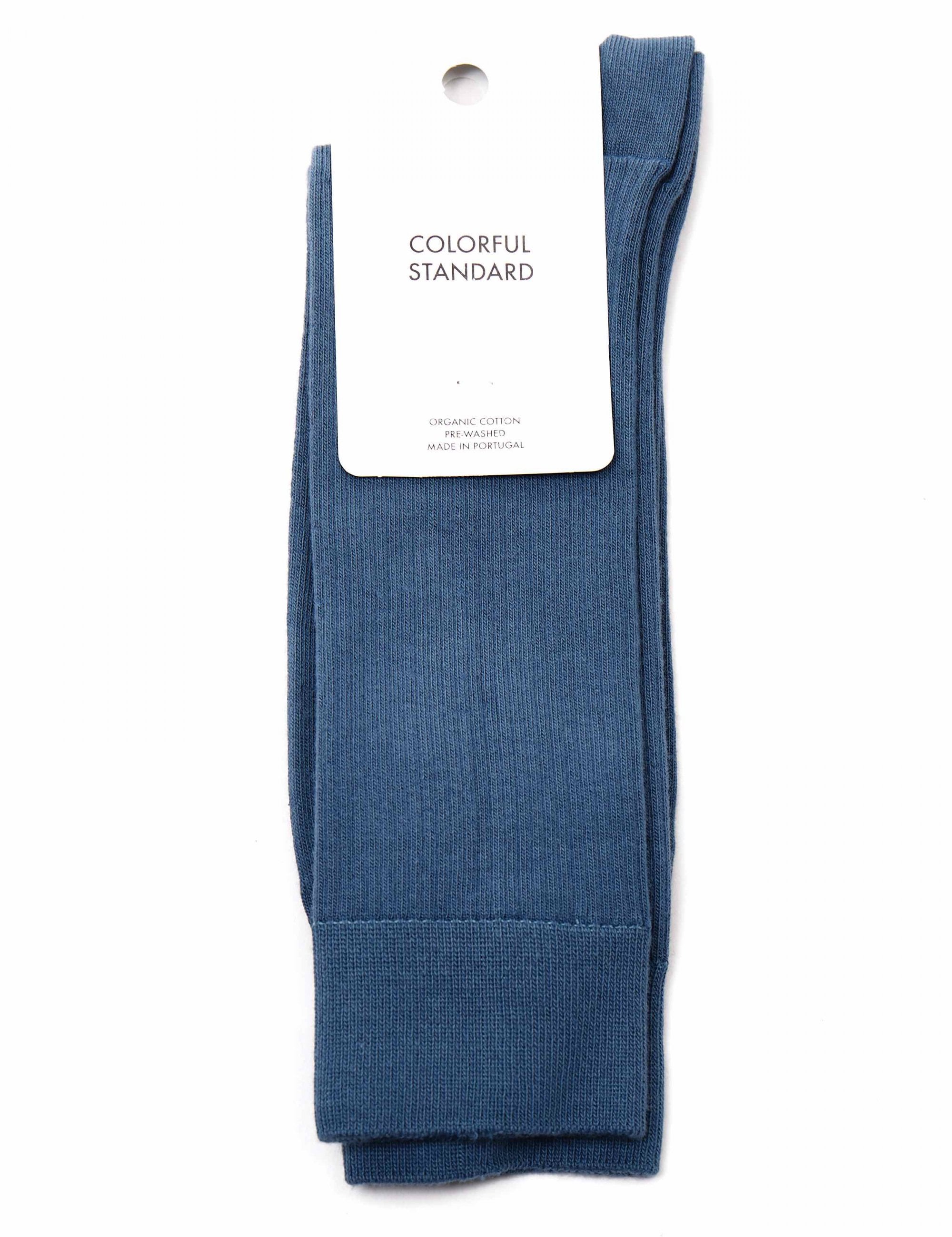 Classic Organic Socks - Petrol Blue