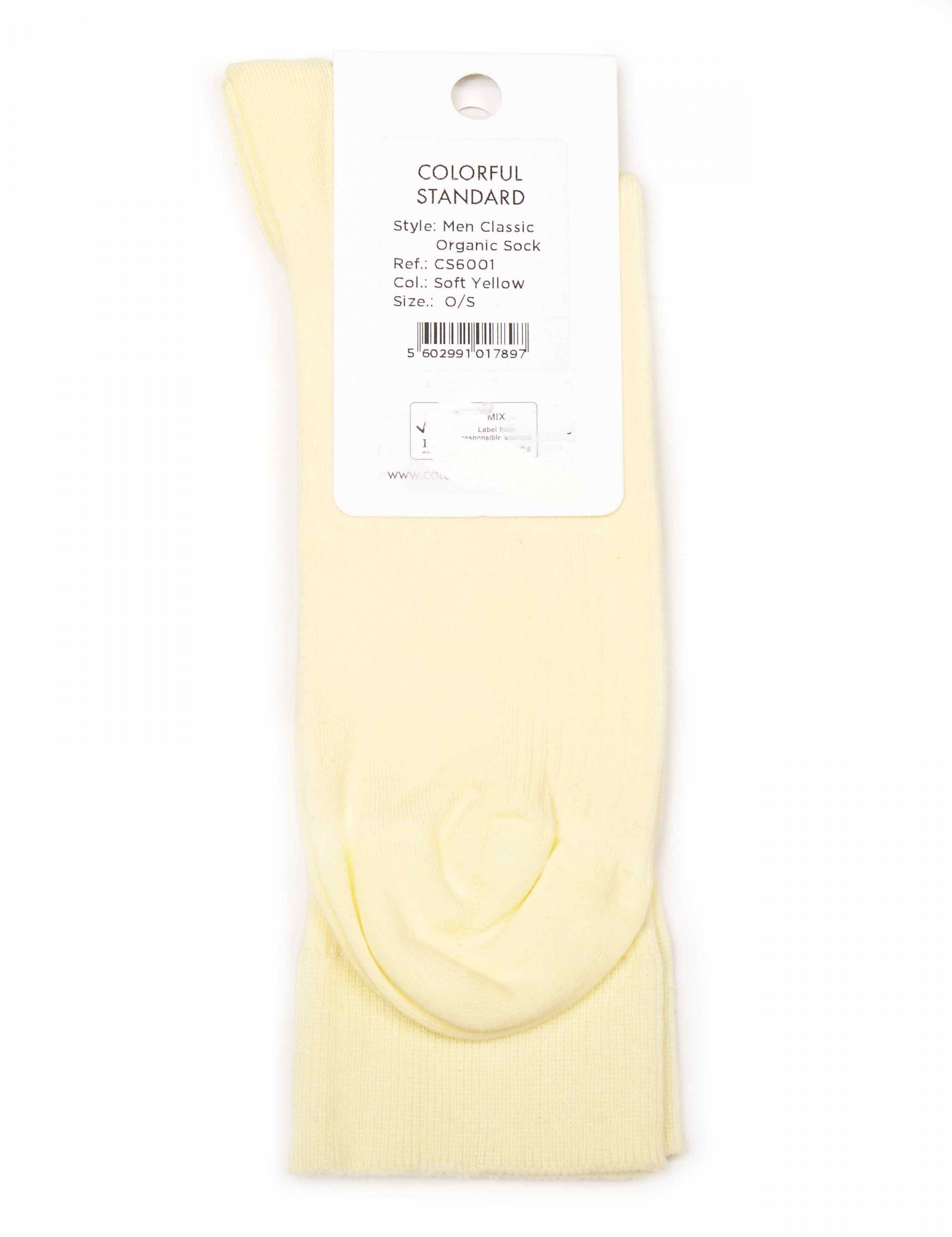 Classic Organic Socks - Soft Yellow
