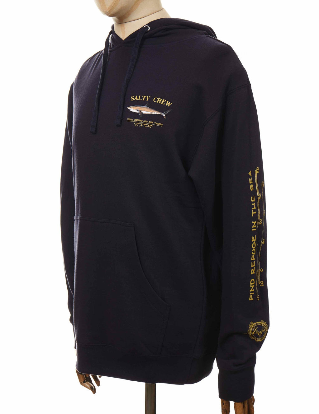 Bruce Hooded Sweat - Navy