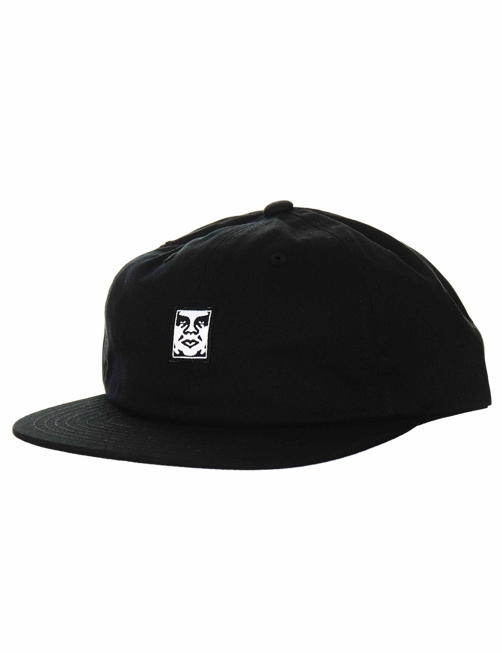 Icon Face 6 Panel Hat - Black