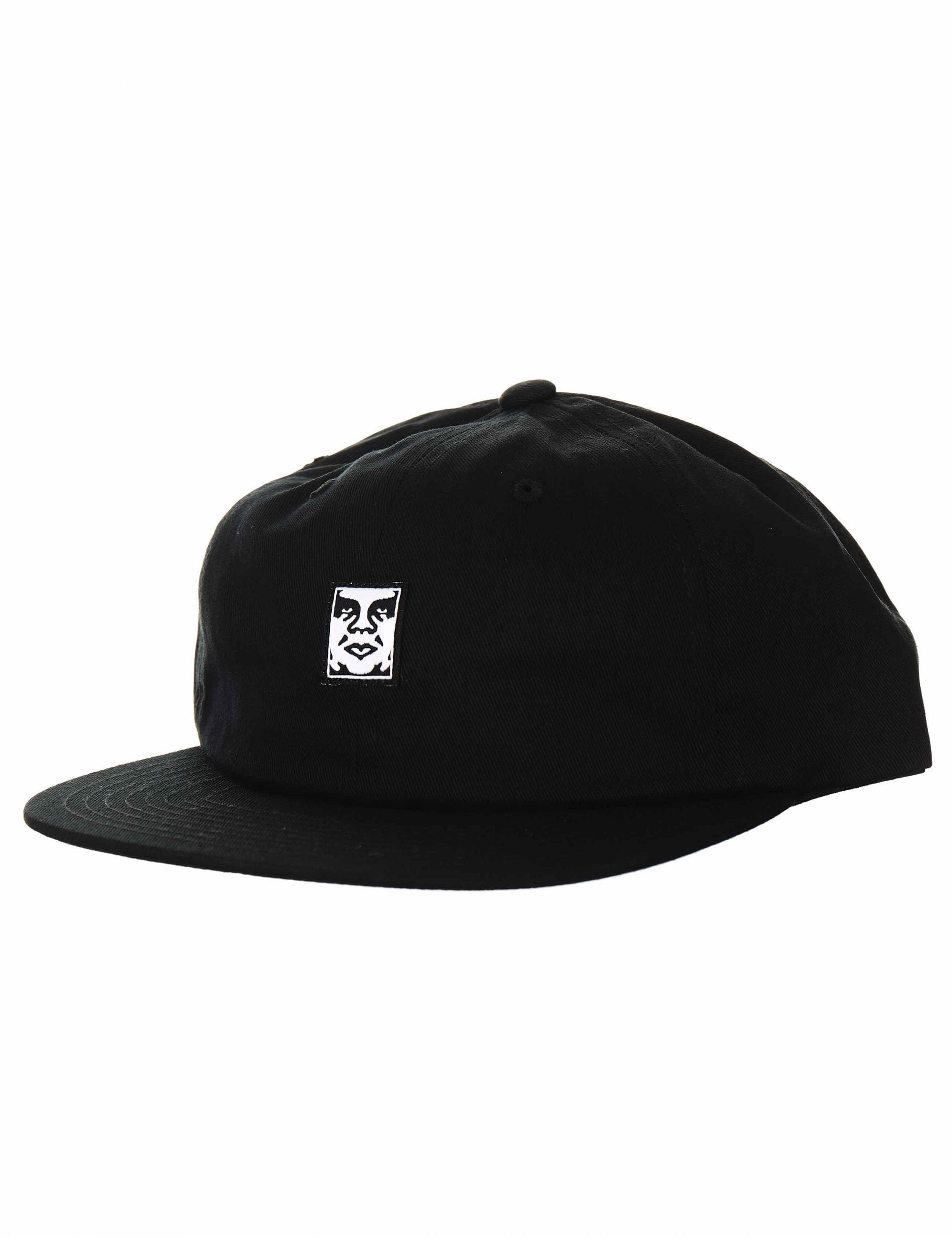 Icon Face 6 Panel Hat - Black