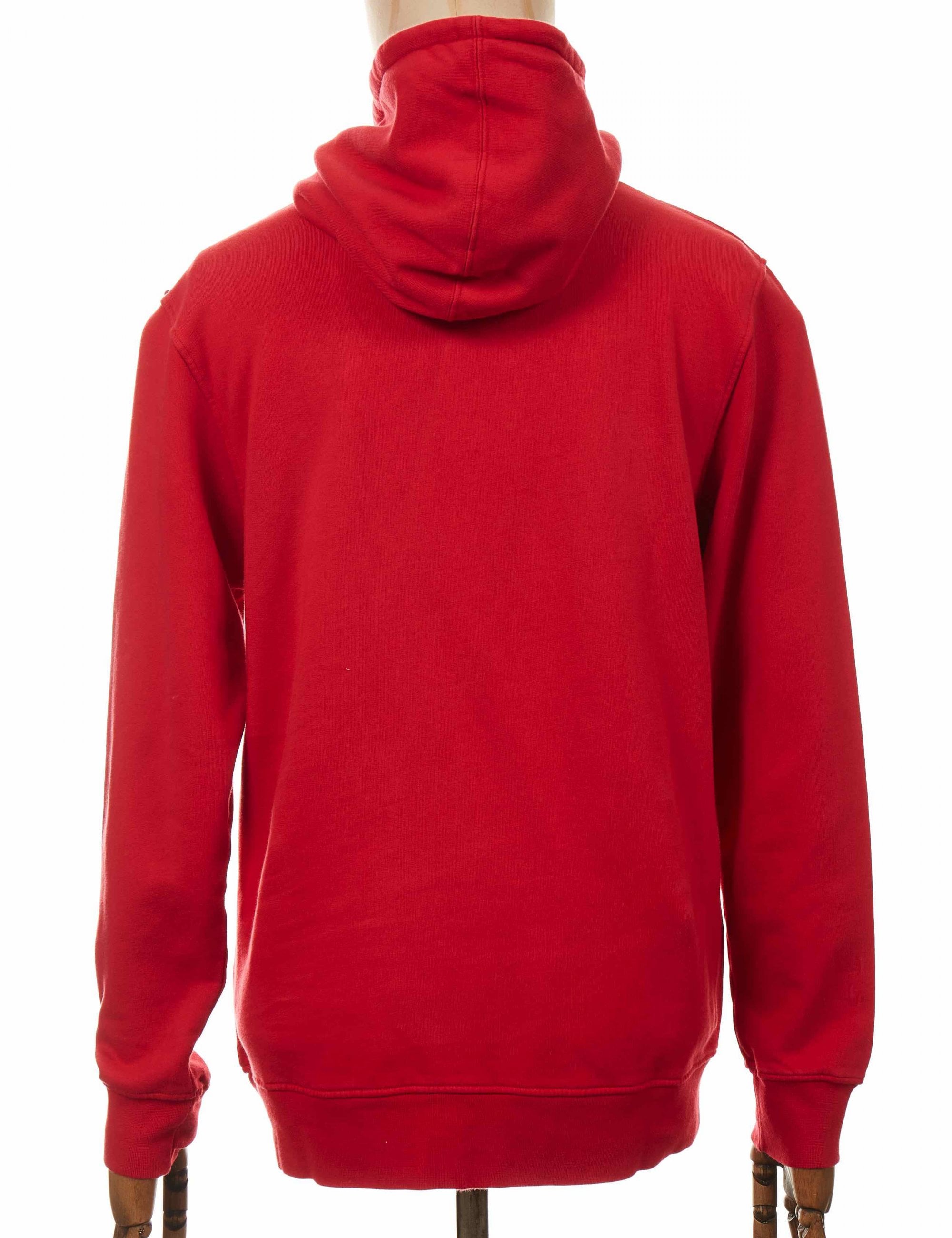 Organic Hooded Sweat - Scarlet Red