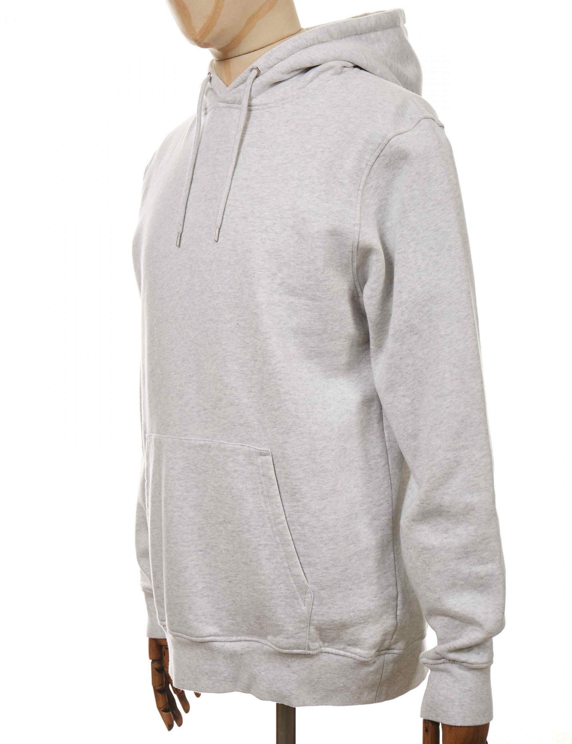 Organic Hooded Sweat - Snow Melange