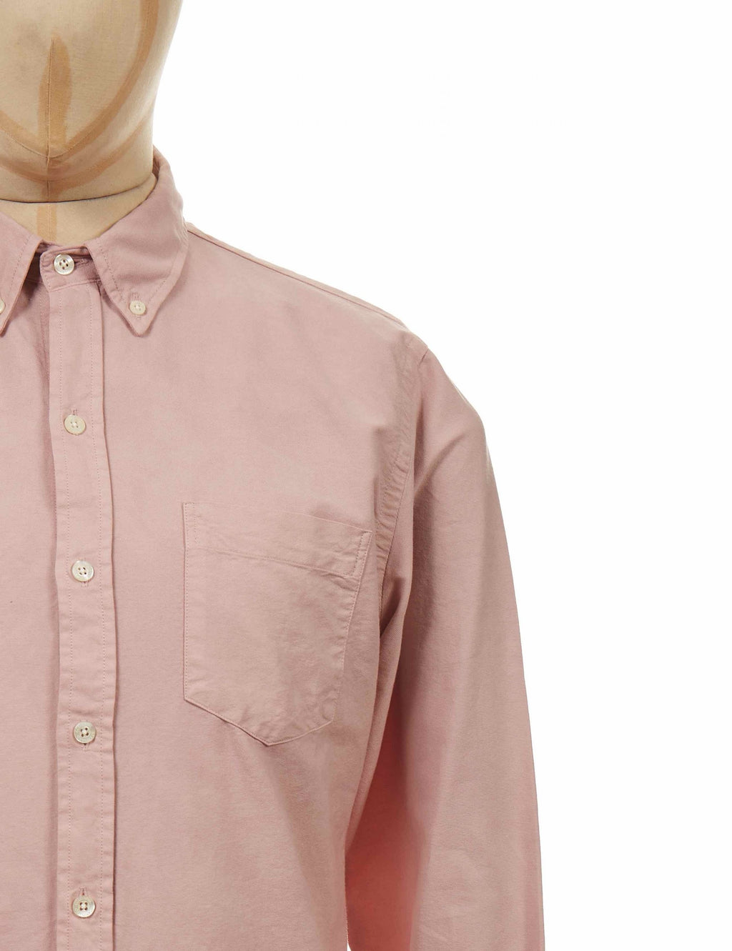 Organic Button Down Shirt - Faded Pink