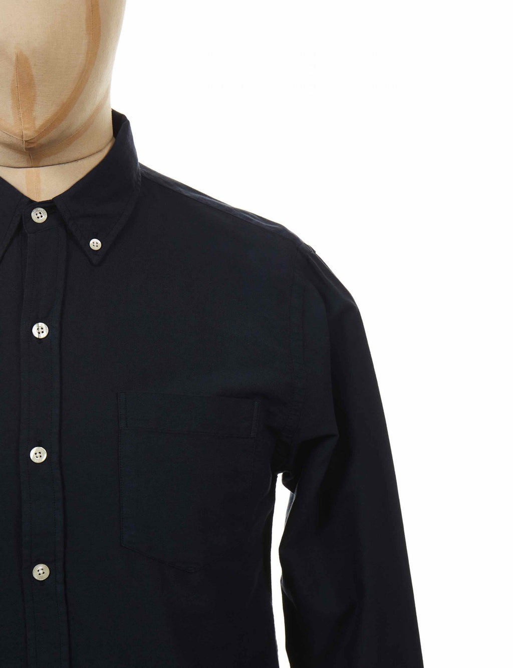 Organic Button Down Shirt - Navy Blue