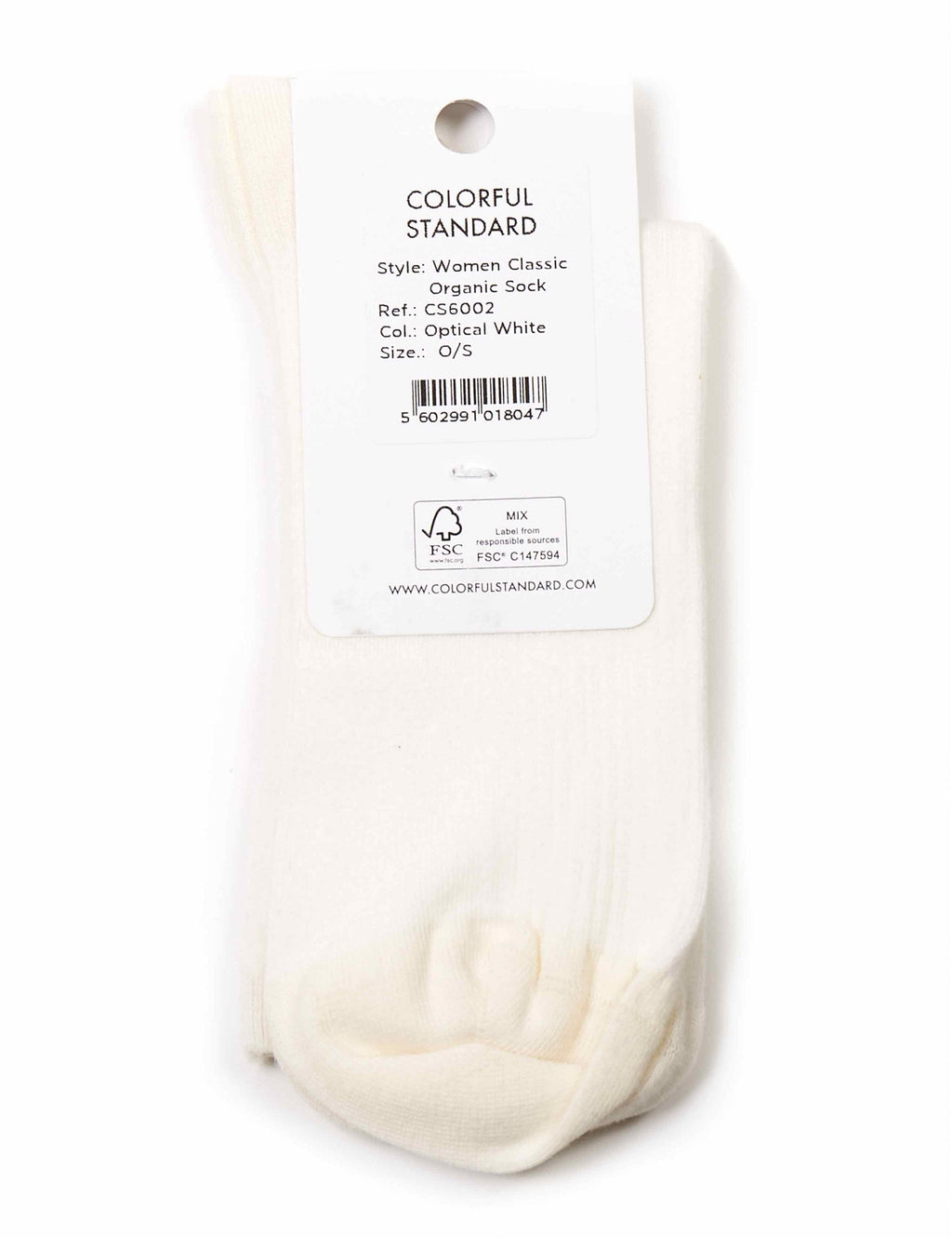 Women's Classic Organic Socks - Optical White
