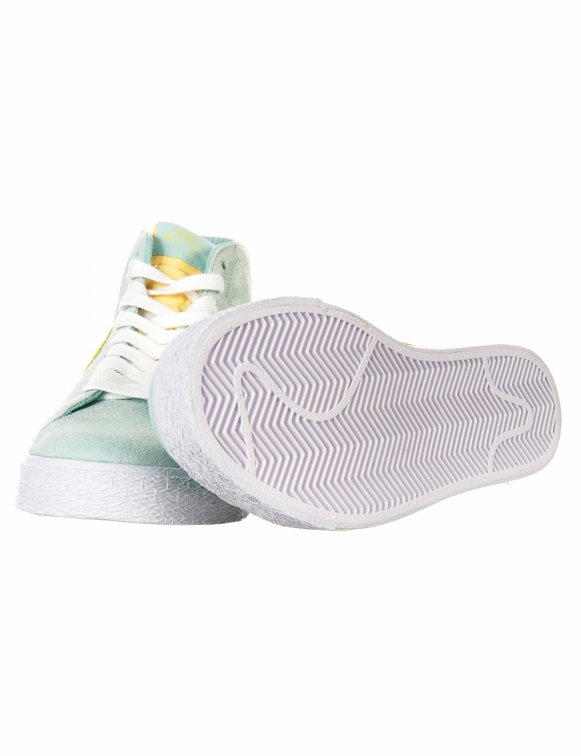 Zoom Blazer Mid Premium Trainers - Light Dew/Green Glow