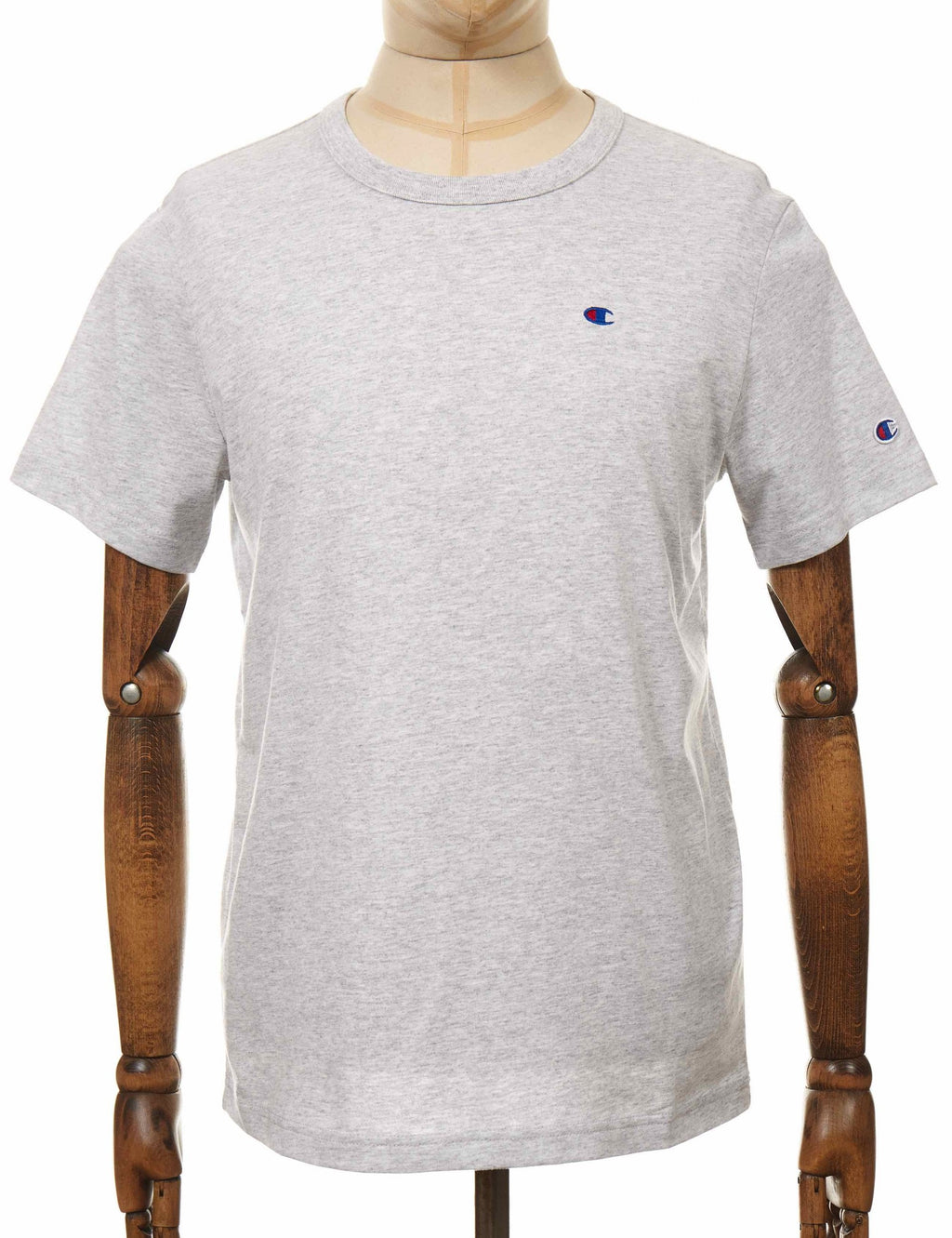 Crewneck Logo T-Shirt - LOXGM Light Grey