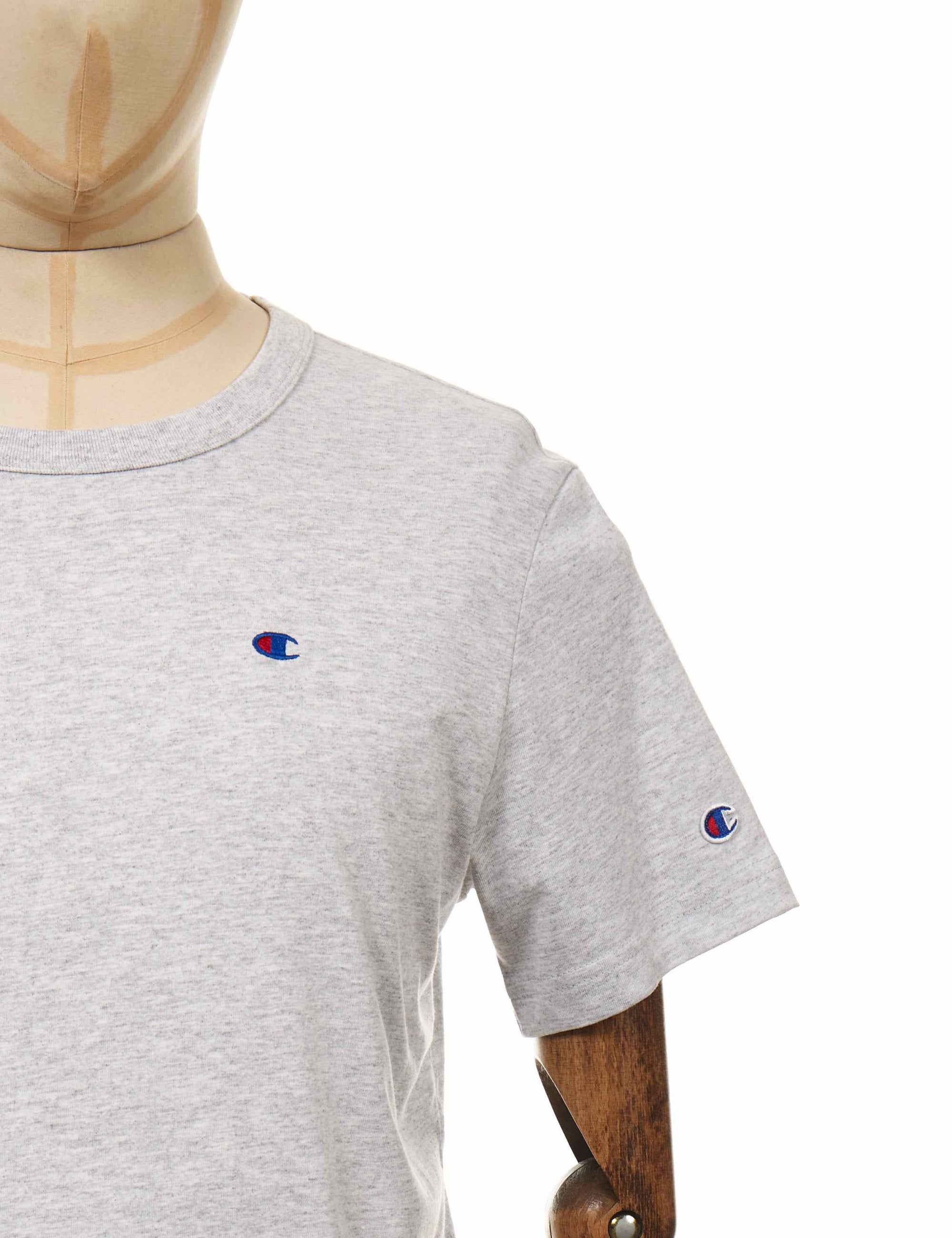 Crewneck Logo T-Shirt - LOXGM Light Grey